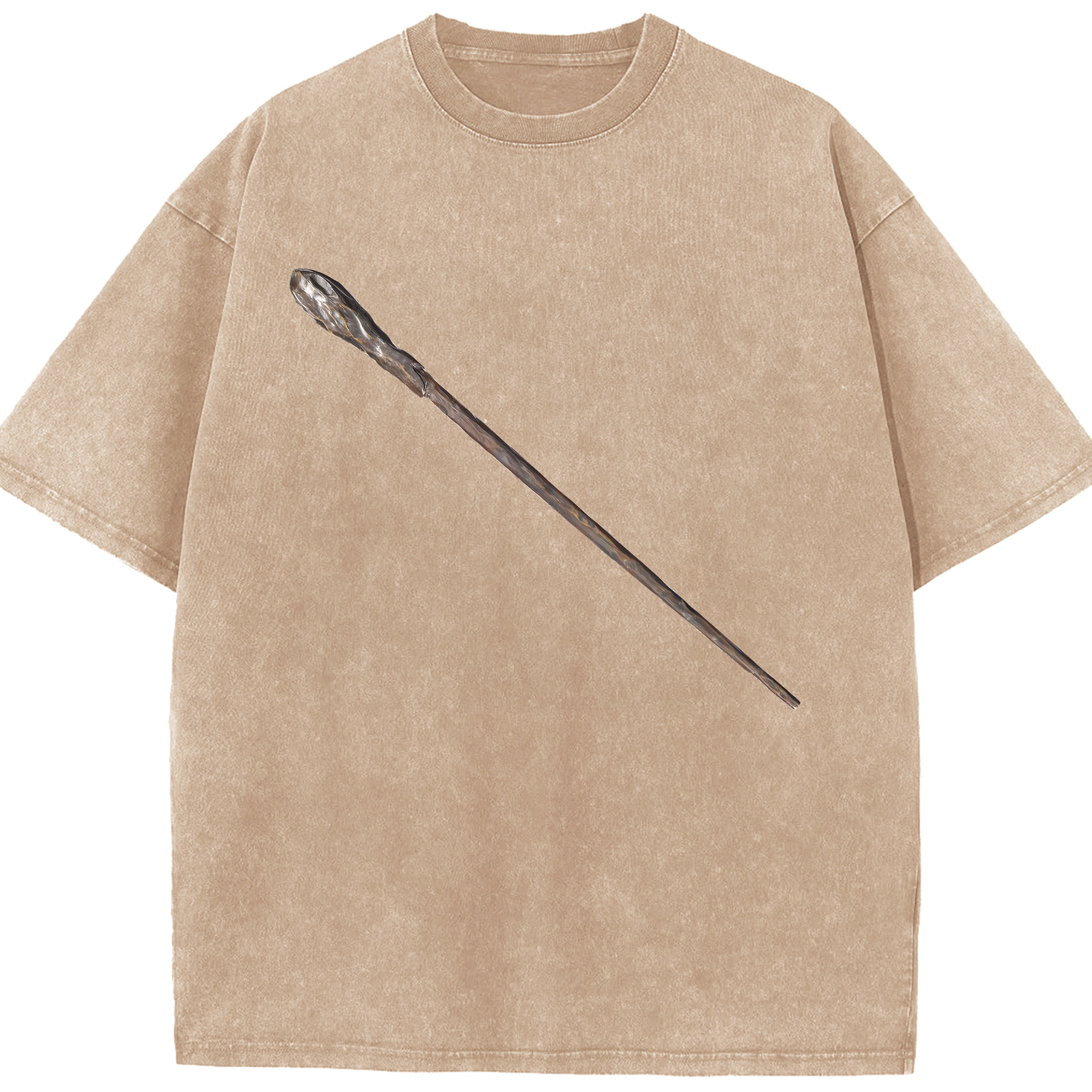 （画像用） Harry Potter ハリー・ポッターシリーズ 綿100% ヴィンテージ風 半袖Tシャツ（フロントプリント）