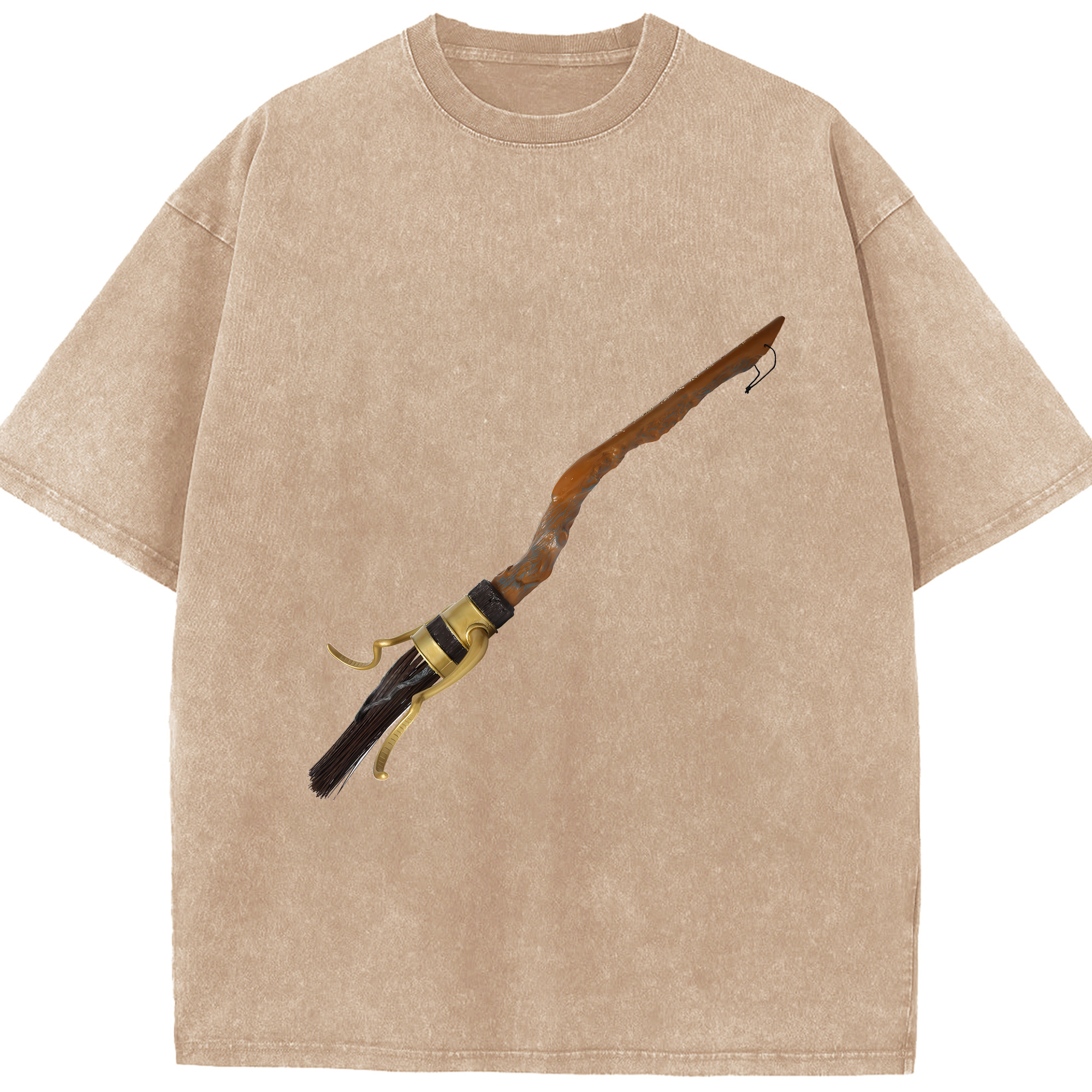 （画像用） Harry Potter ハリー・ポッターシリーズ 綿100% ヴィンテージ風 半袖Tシャツ（フロントプリント）