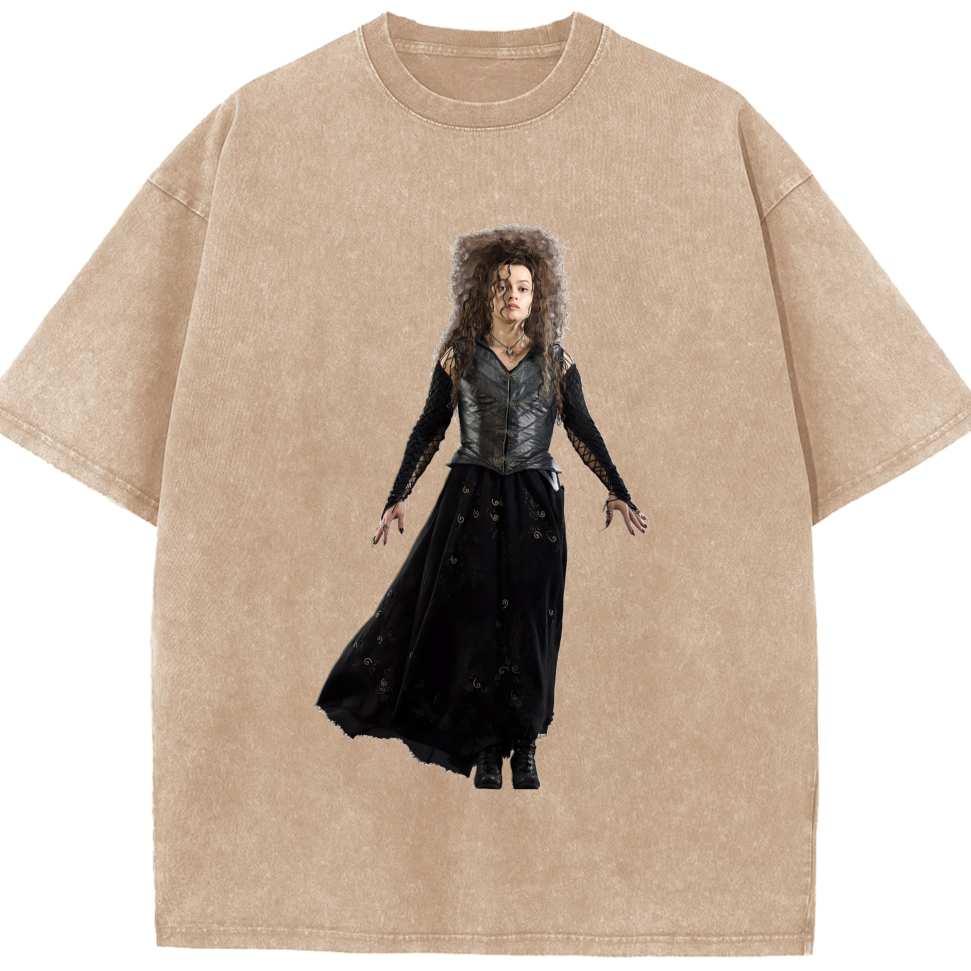 （画像用） Harry Potter ハリー・ポッターシリーズ 綿100% ヴィンテージ風 半袖Tシャツ（フロントプリント）