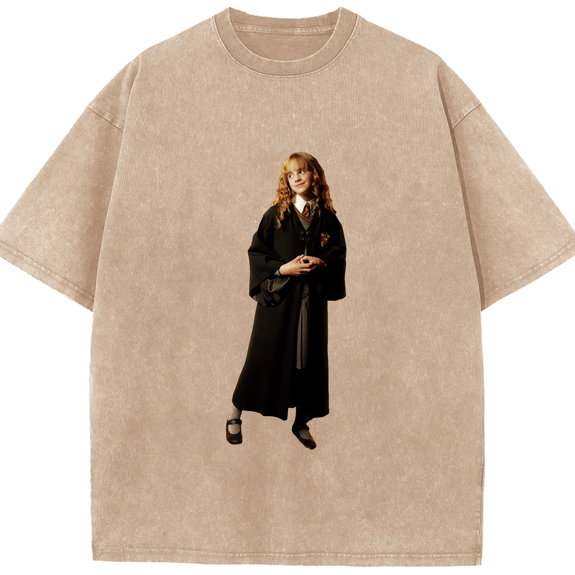 （画像用） Harry Potter ハリー・ポッターシリーズ 綿100% ヴィンテージ風 半袖Tシャツ（フロントプリント）