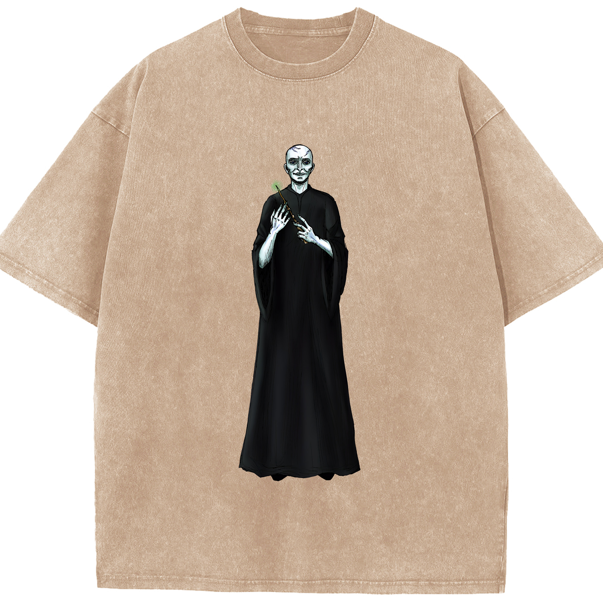 （画像用） Harry Potter ハリー・ポッターシリーズ 綿100% ヴィンテージ風 半袖Tシャツ（フロントプリント）