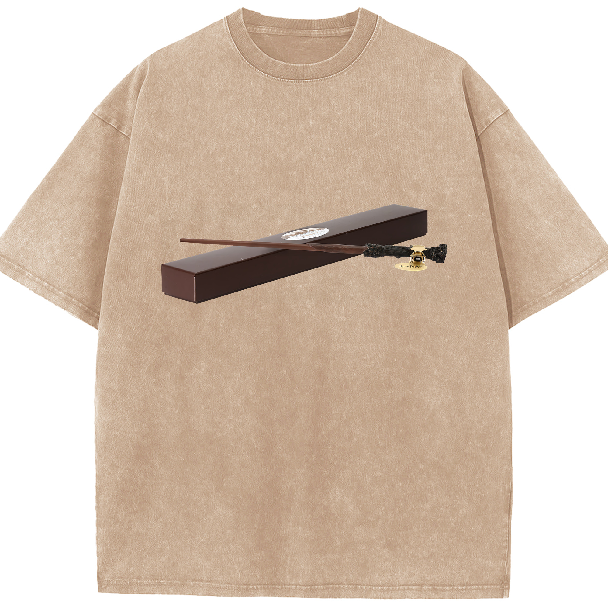 （画像用） Harry Potter ハリー・ポッターシリーズ 綿100% ヴィンテージ風 半袖Tシャツ（フロントプリント）