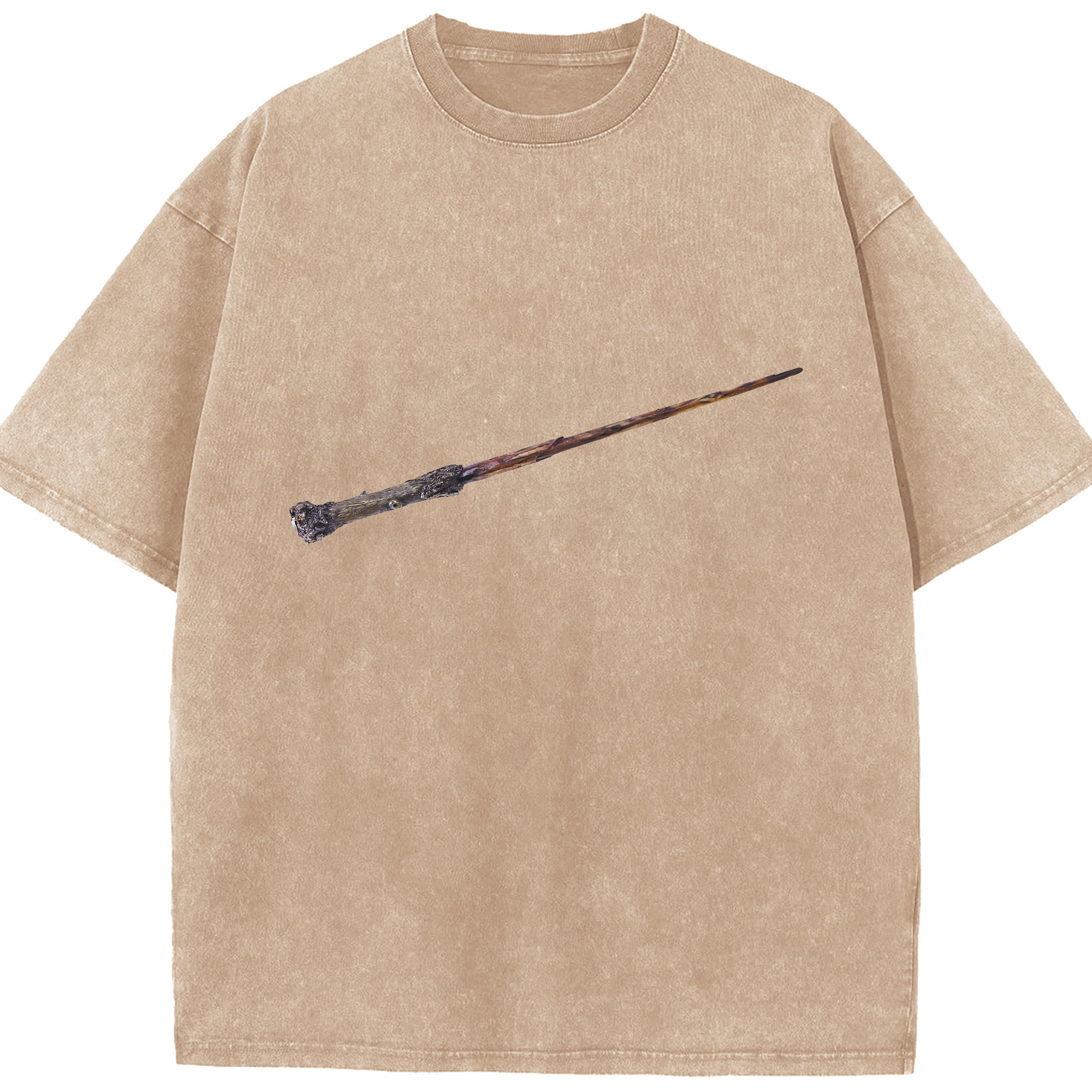 （画像用） Harry Potter ハリー・ポッターシリーズ 綿100% ヴィンテージ風 半袖Tシャツ（フロントプリント）