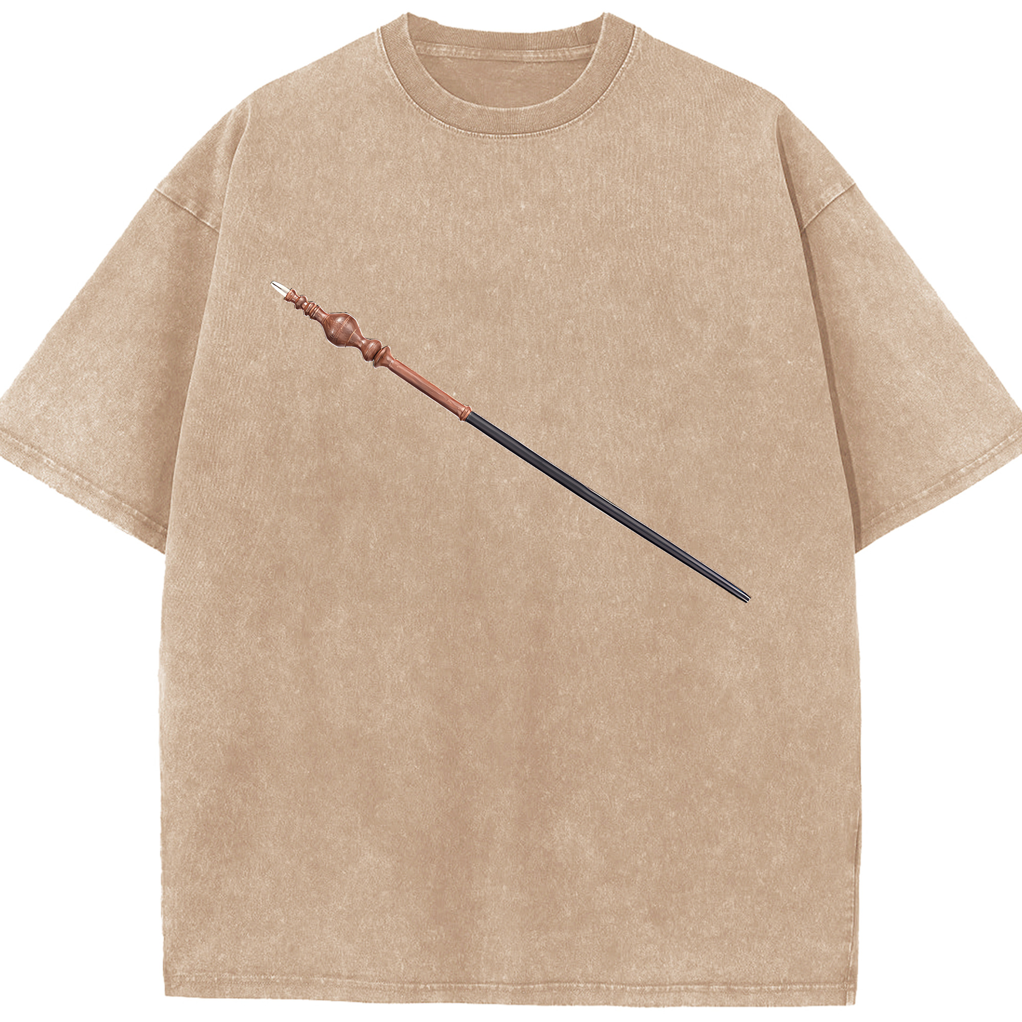 （画像用） Harry Potter ハリー・ポッターシリーズ 綿100% ヴィンテージ風 半袖Tシャツ（フロントプリント）