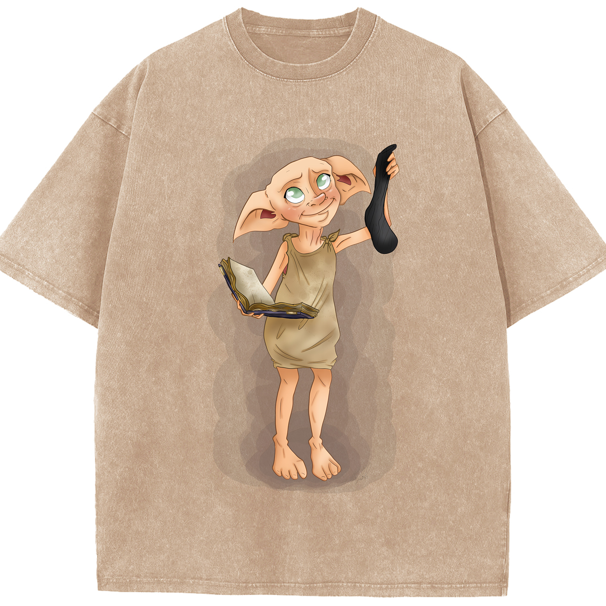 （画像用） Harry Potter ハリー・ポッターシリーズ 綿100% ヴィンテージ風 半袖Tシャツ（フロントプリント）