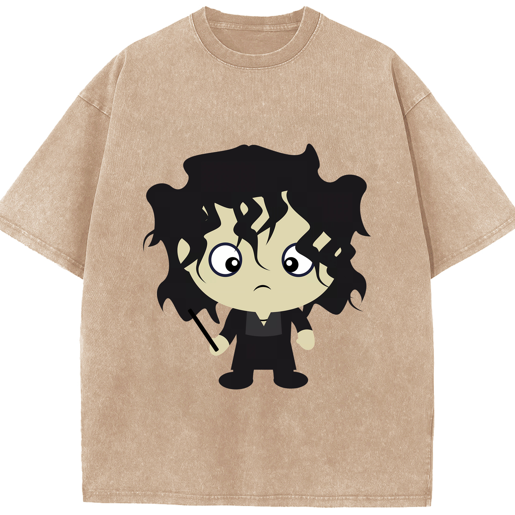 （画像用） Harry Potter ハリー・ポッターシリーズ 綿100% ヴィンテージ風 半袖Tシャツ（フロントプリント）
