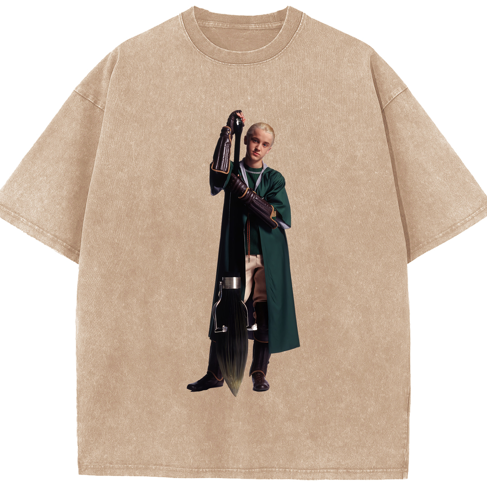 （画像用） Harry Potter ハリー・ポッターシリーズ 綿100% ヴィンテージ風 半袖Tシャツ（フロントプリント）