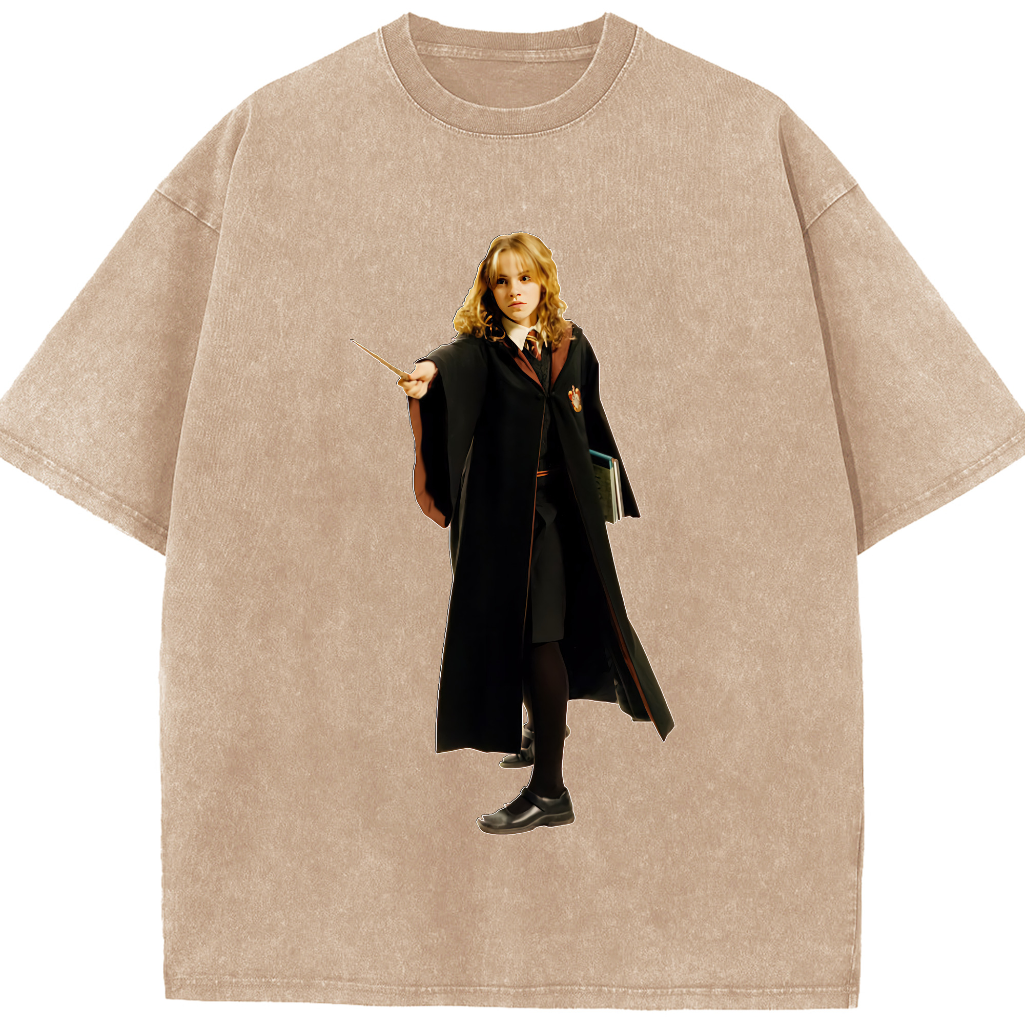 （画像用） Harry Potter ハリー・ポッターシリーズ 綿100% ヴィンテージ風 半袖Tシャツ（フロントプリント）