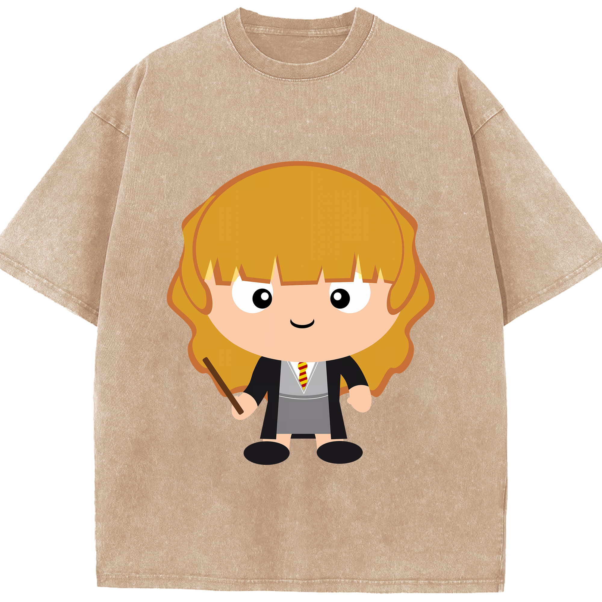 （画像用） Harry Potter ハリー・ポッターシリーズ 綿100% ヴィンテージ風 半袖Tシャツ（フロントプリント）