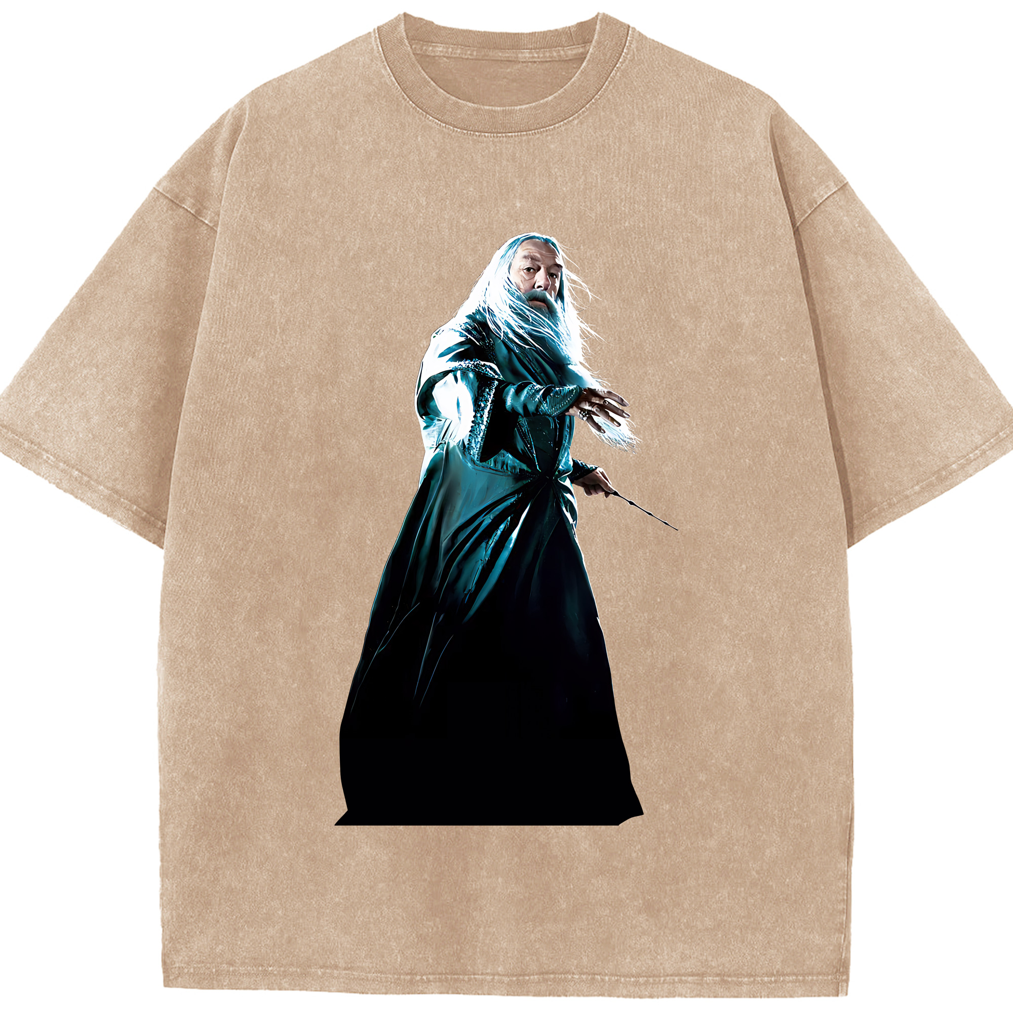 （画像用） Harry Potter ハリー・ポッターシリーズ 綿100% ヴィンテージ風 半袖Tシャツ（フロントプリント）