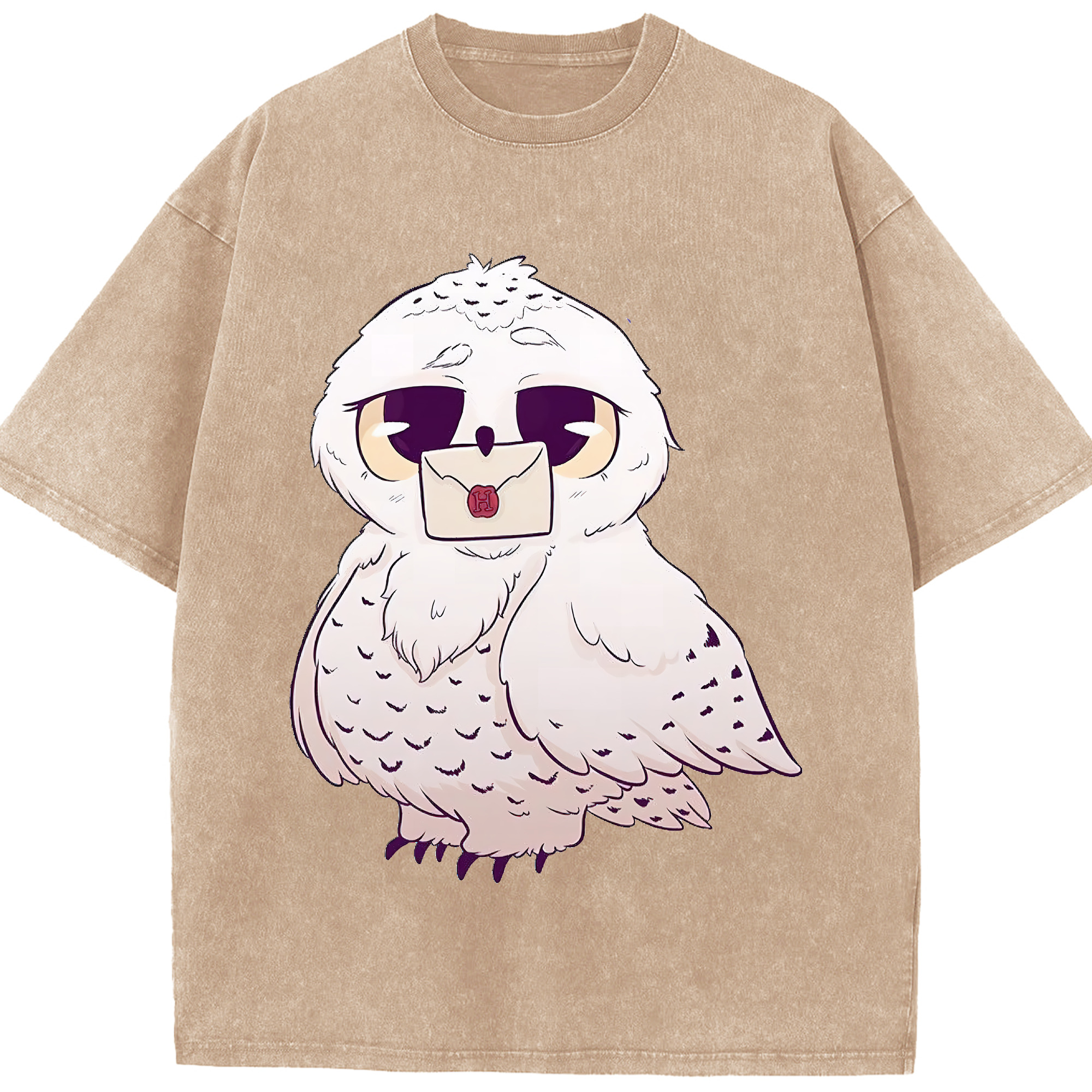 （画像用） Harry Potter ハリー・ポッターシリーズ 綿100% ヴィンテージ風 半袖Tシャツ（フロントプリント）