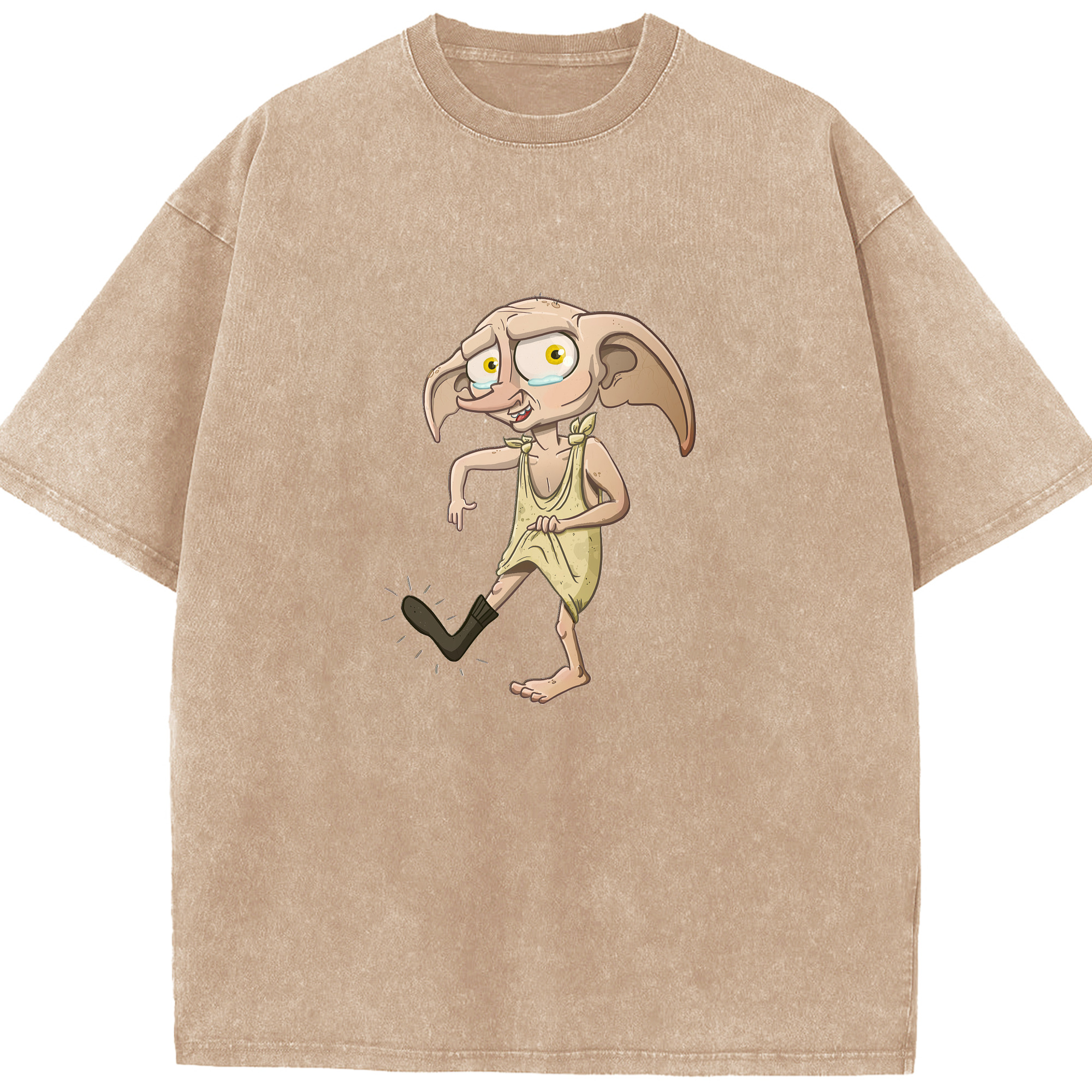 （画像用） Harry Potter ハリー・ポッターシリーズ 綿100% ヴィンテージ風 半袖Tシャツ（フロントプリント）