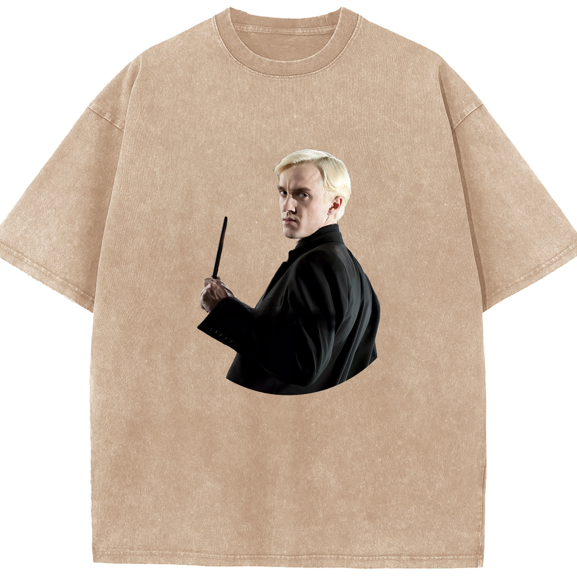 （画像用） Harry Potter ハリー・ポッターシリーズ 綿100% ヴィンテージ風 半袖Tシャツ（フロントプリント）