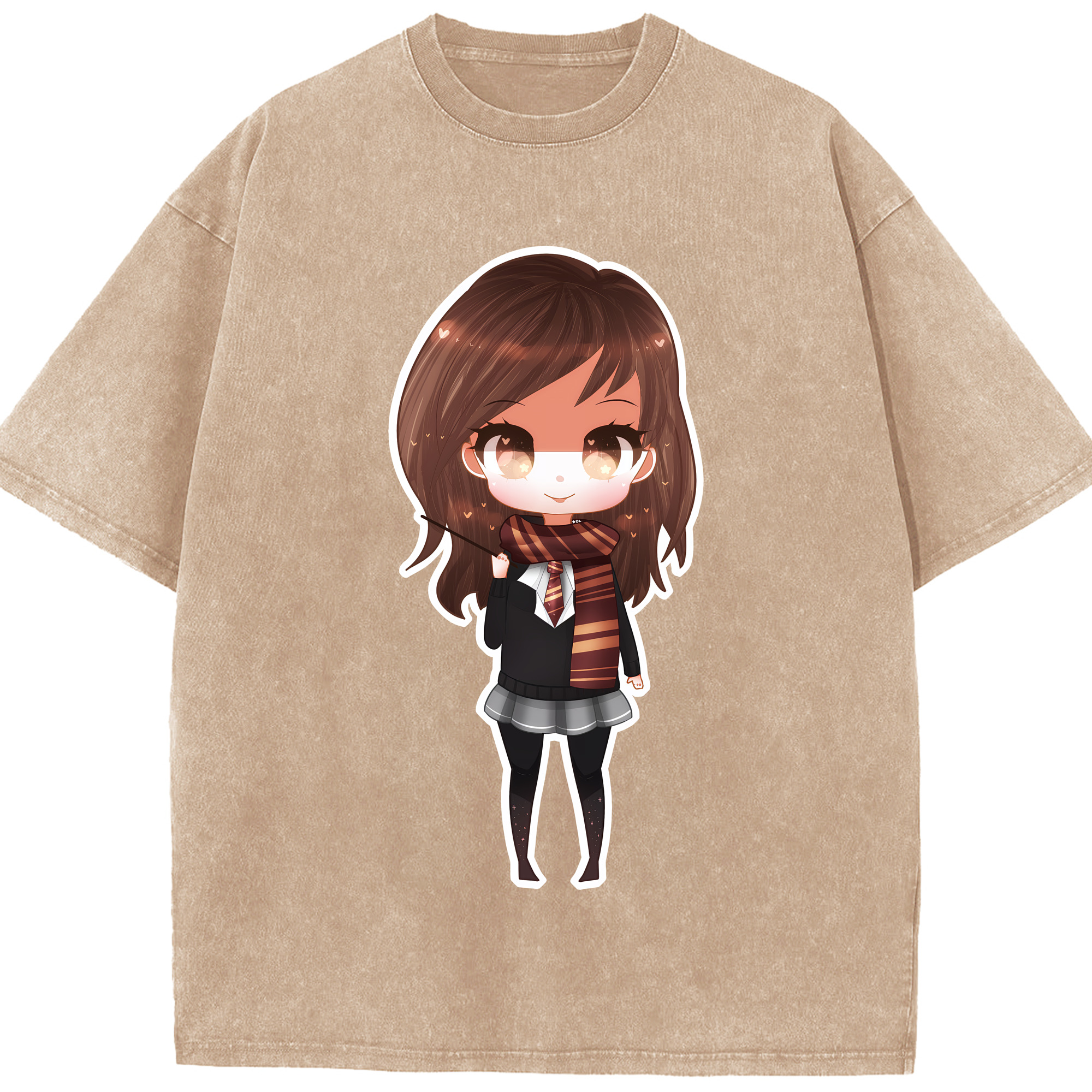 （画像用） Harry Potter ハリー・ポッターシリーズ 綿100% ヴィンテージ風 半袖Tシャツ（フロントプリント）