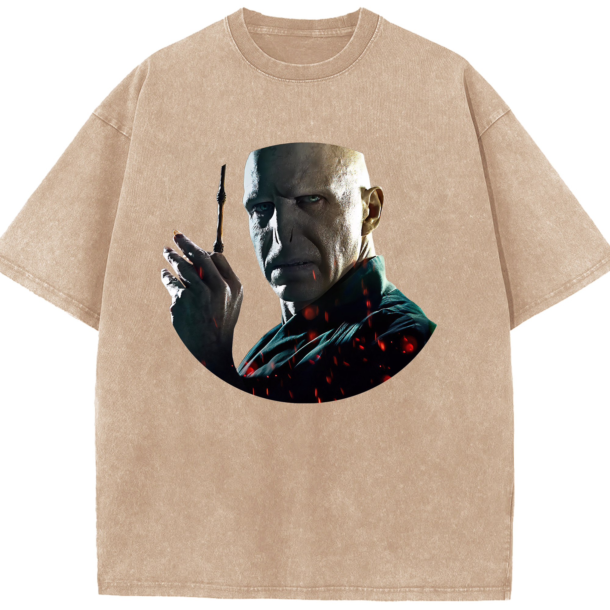 （画像用） Harry Potter ハリー・ポッターシリーズ 綿100% ヴィンテージ風 半袖Tシャツ（フロントプリント）