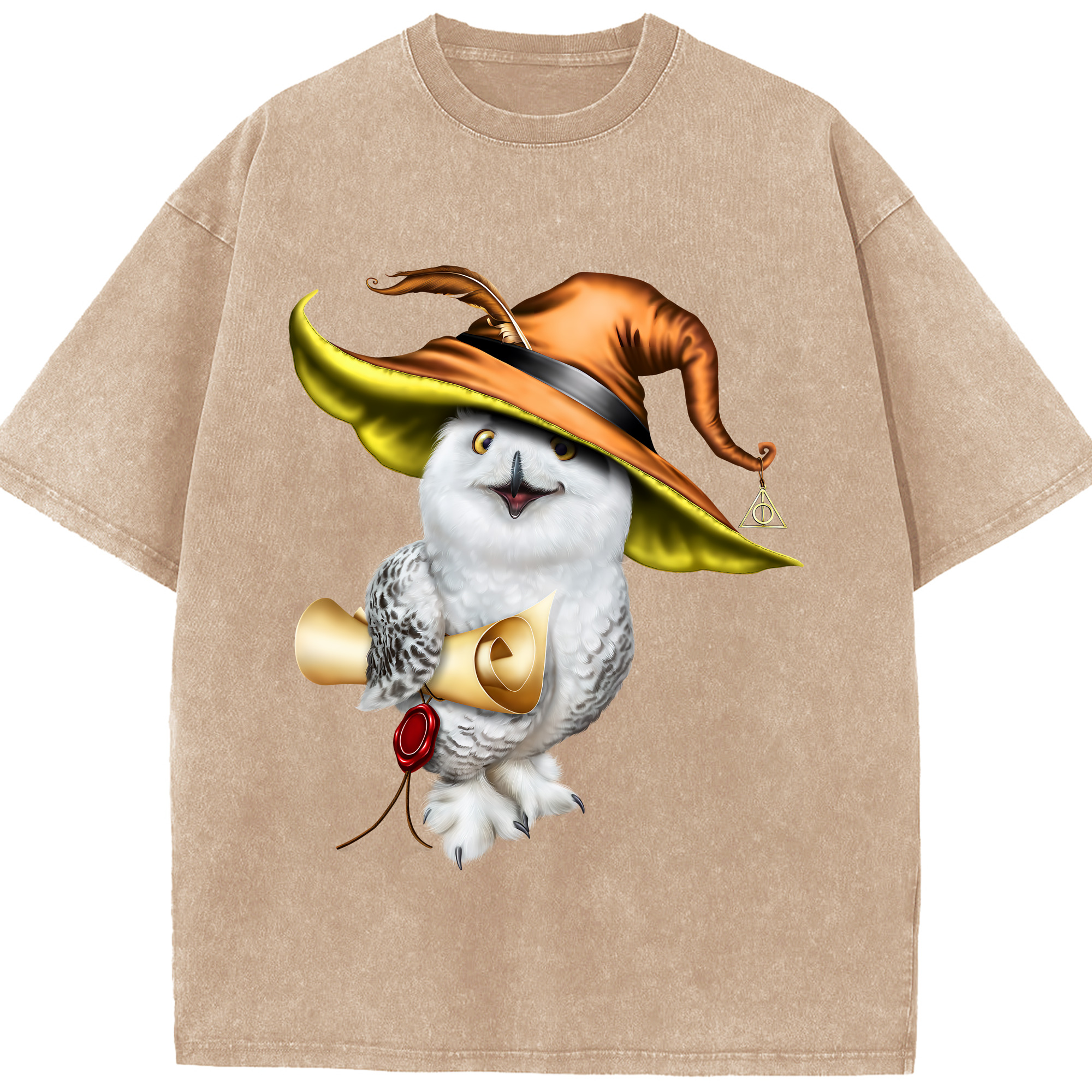 （画像用） Harry Potter ハリー・ポッターシリーズ 綿100% ヴィンテージ風 半袖Tシャツ（フロントプリント）