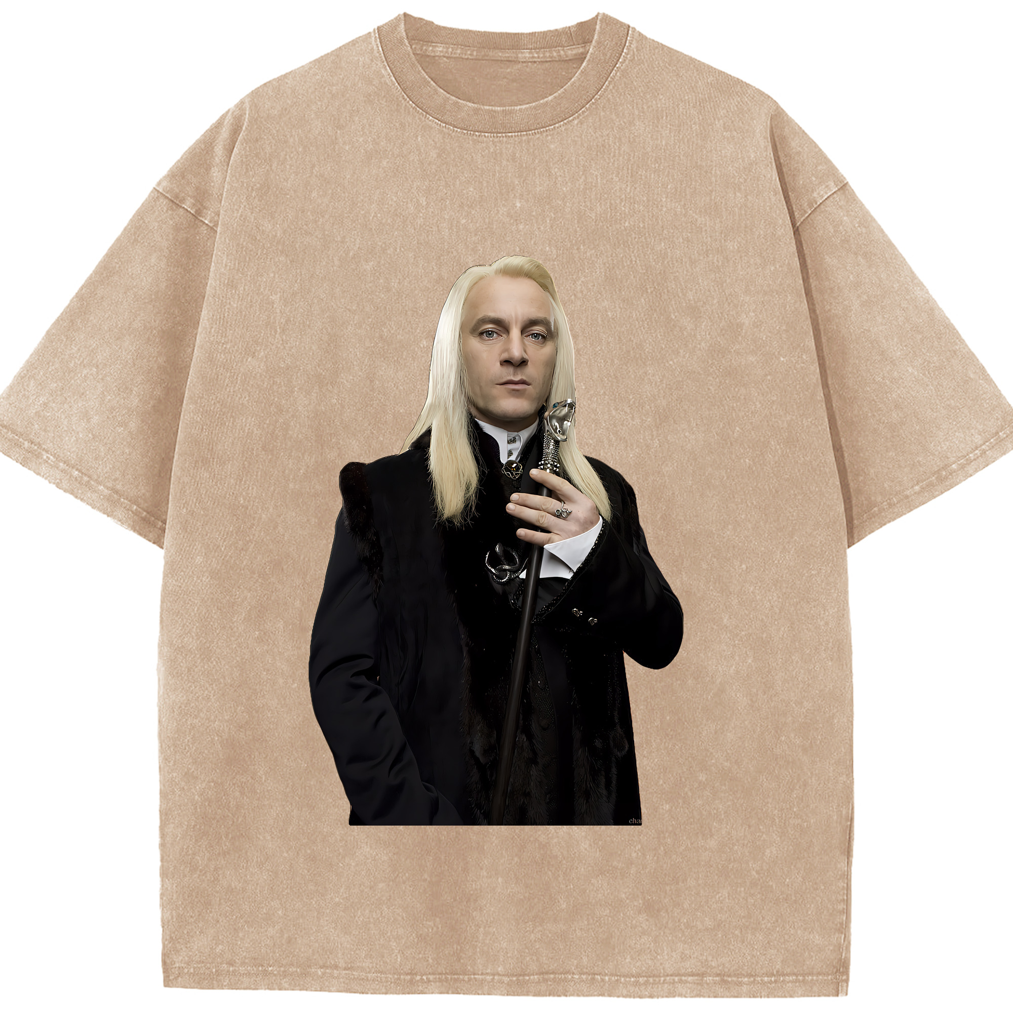 （画像用） Harry Potter ハリー・ポッターシリーズ 綿100% ヴィンテージ風 半袖Tシャツ（フロントプリント）