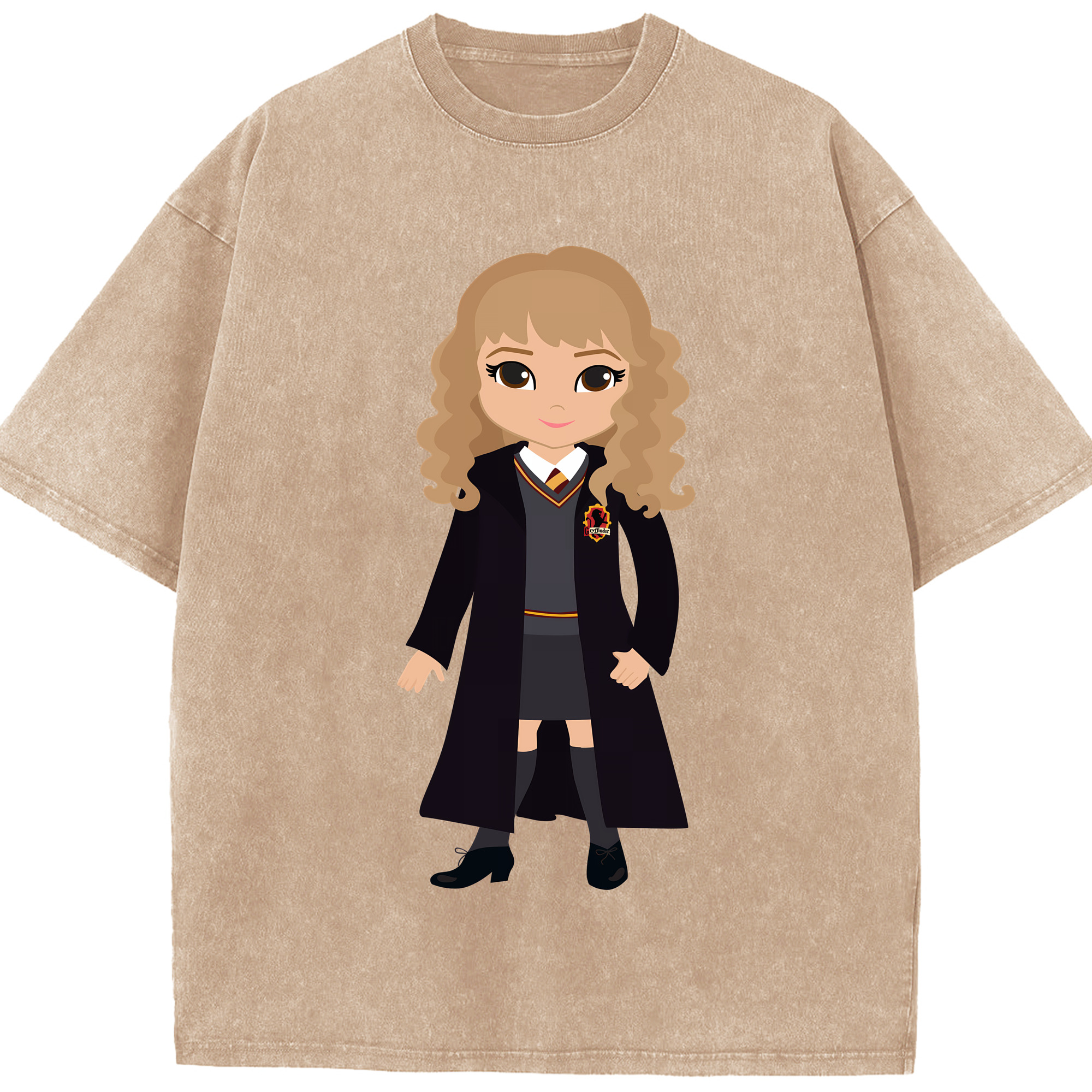 （画像用） Harry Potter ハリー・ポッターシリーズ 綿100% ヴィンテージ風 半袖Tシャツ（フロントプリント）