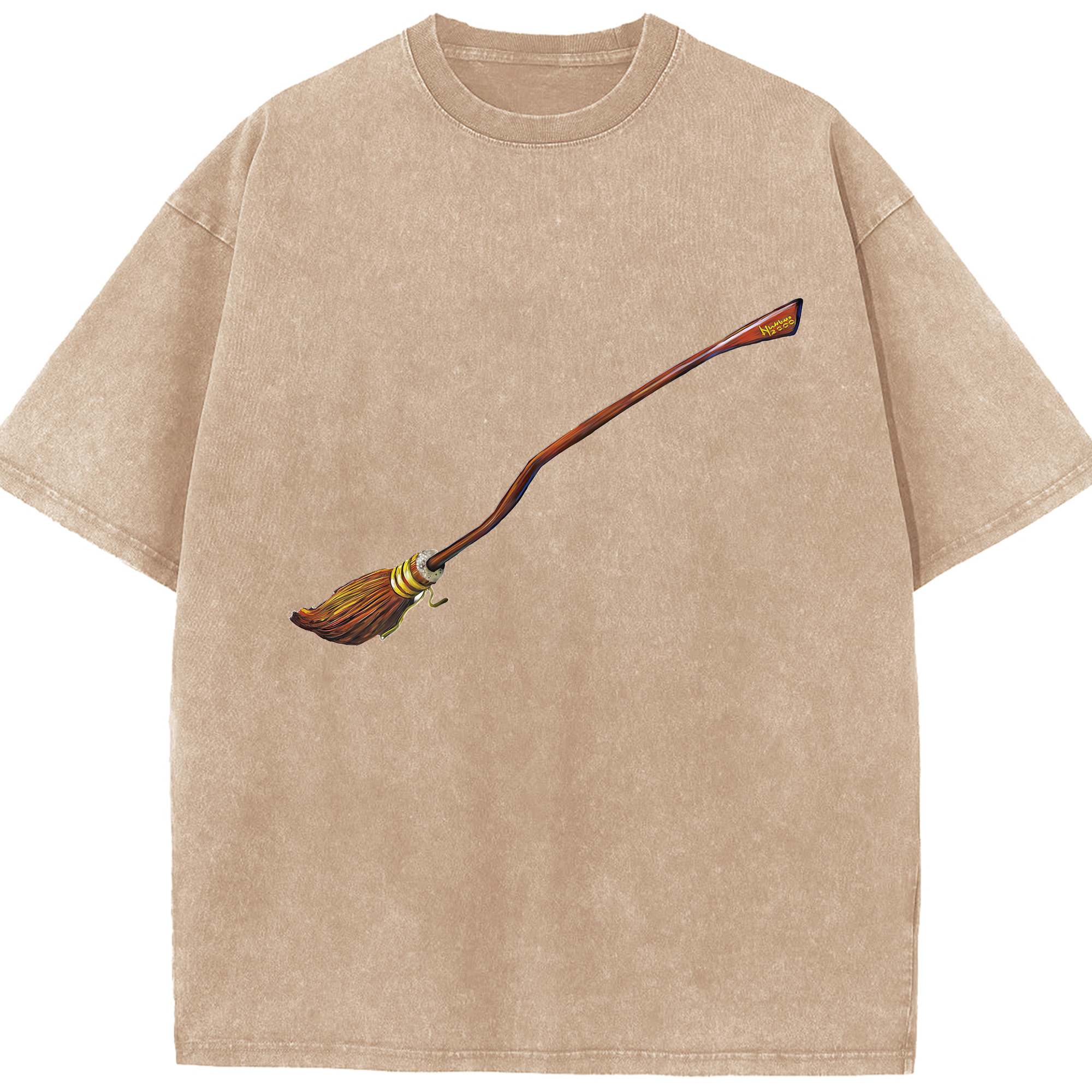 （画像用） Harry Potter ハリー・ポッターシリーズ 綿100% ヴィンテージ風 半袖Tシャツ（フロントプリント）