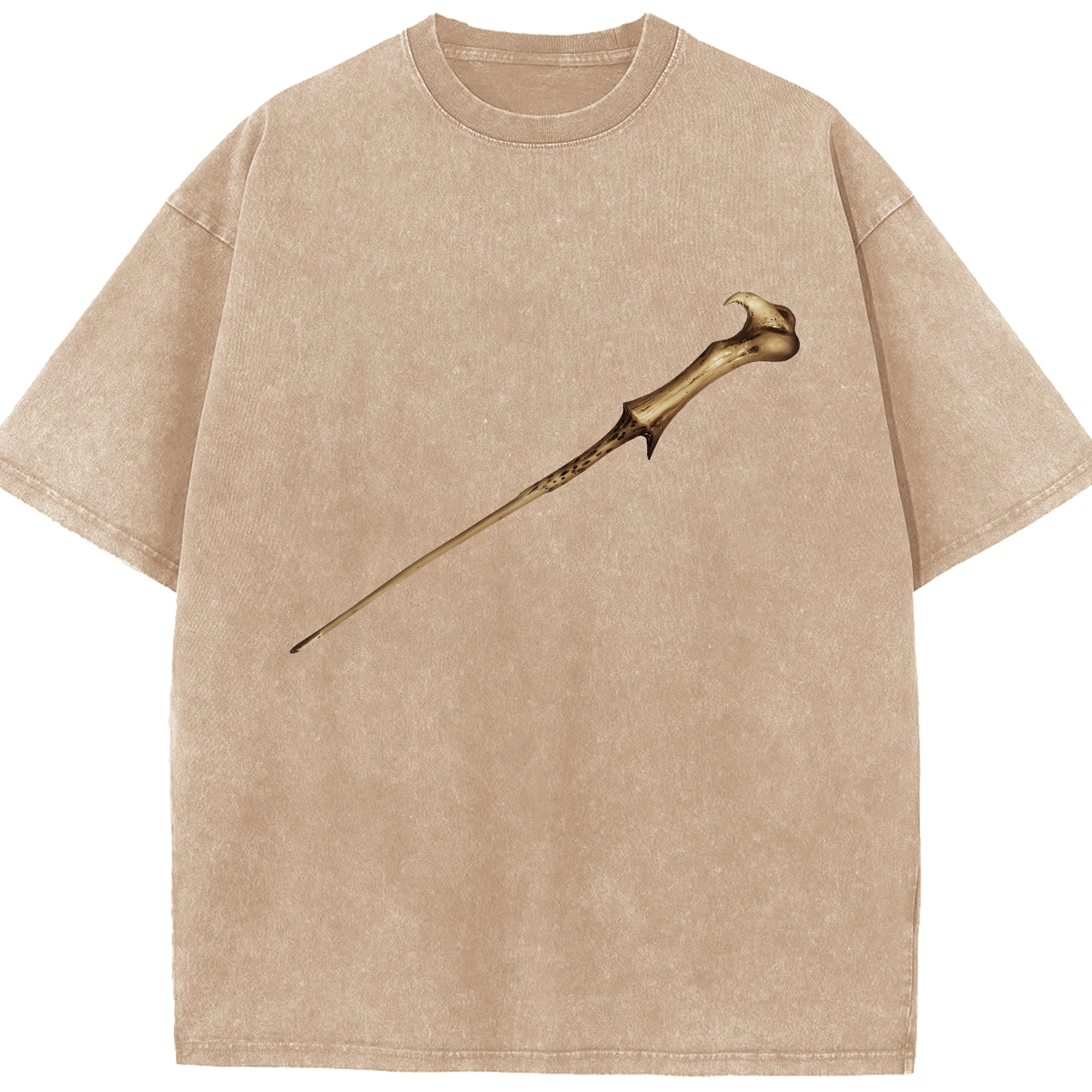 （画像用） Harry Potter ハリー・ポッターシリーズ 綿100% ヴィンテージ風 半袖Tシャツ（フロントプリント）