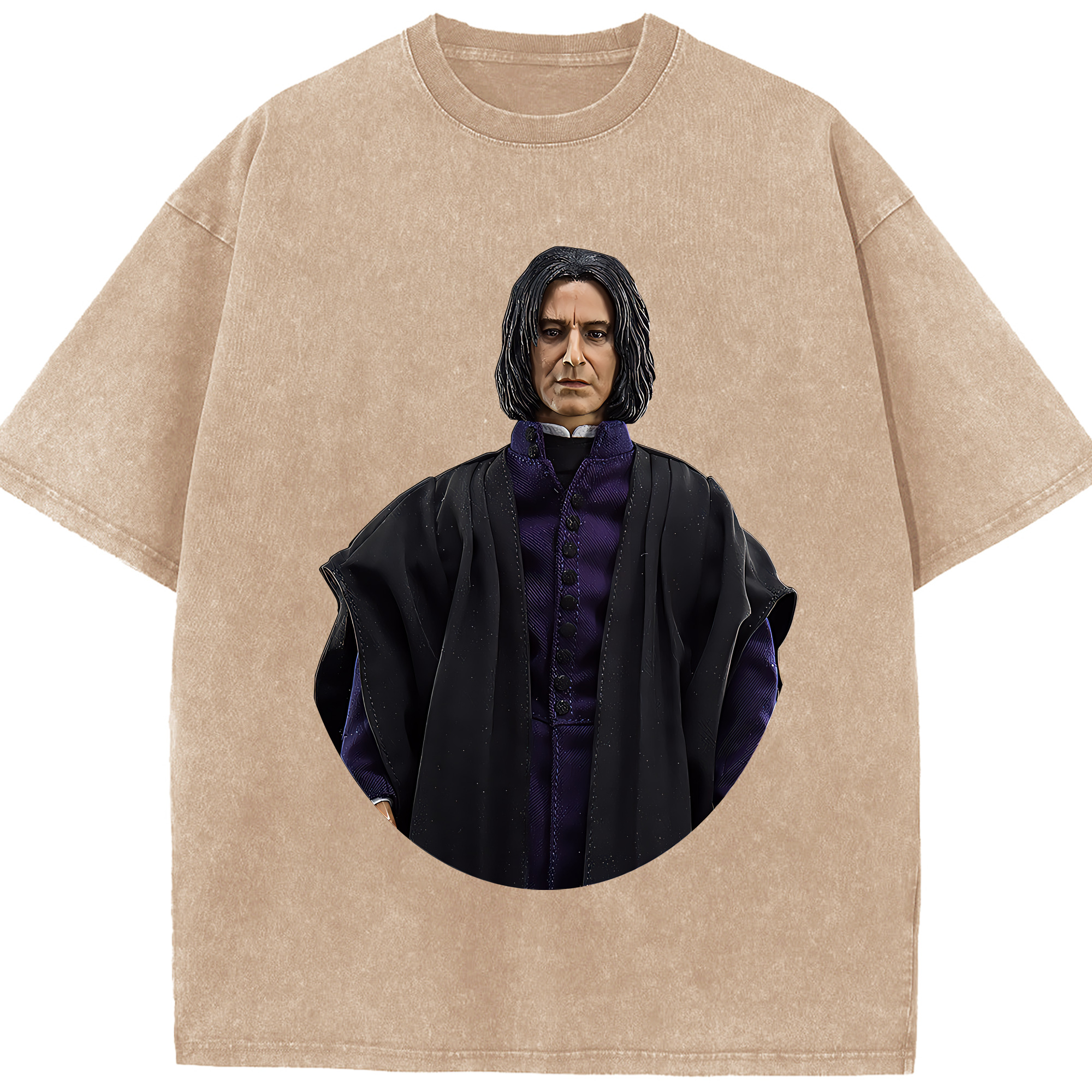 （画像用） Harry Potter ハリー・ポッターシリーズ 綿100% ヴィンテージ風 半袖Tシャツ（フロントプリント）