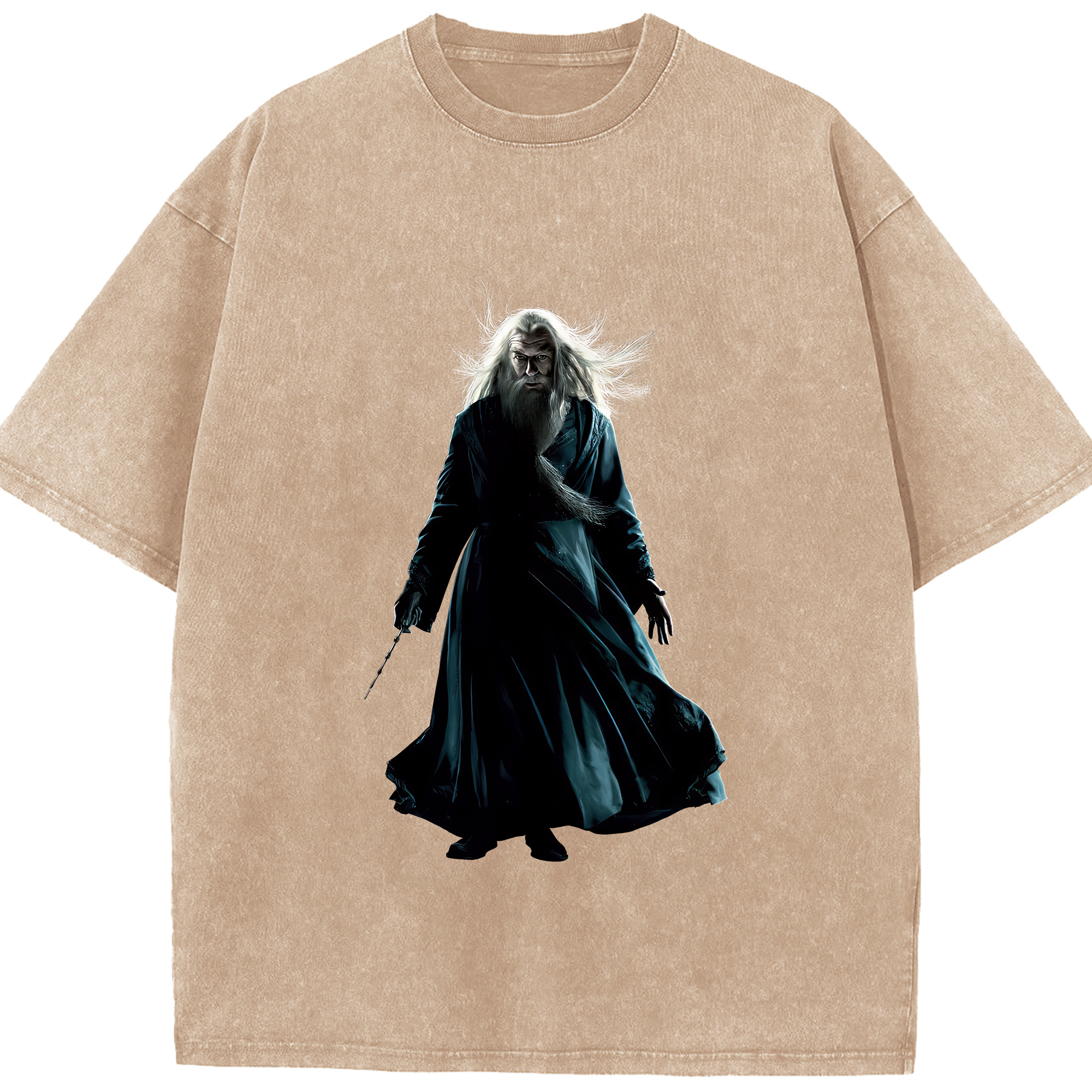 （画像用） Harry Potter ハリー・ポッターシリーズ 綿100% ヴィンテージ風 半袖Tシャツ（フロントプリント）