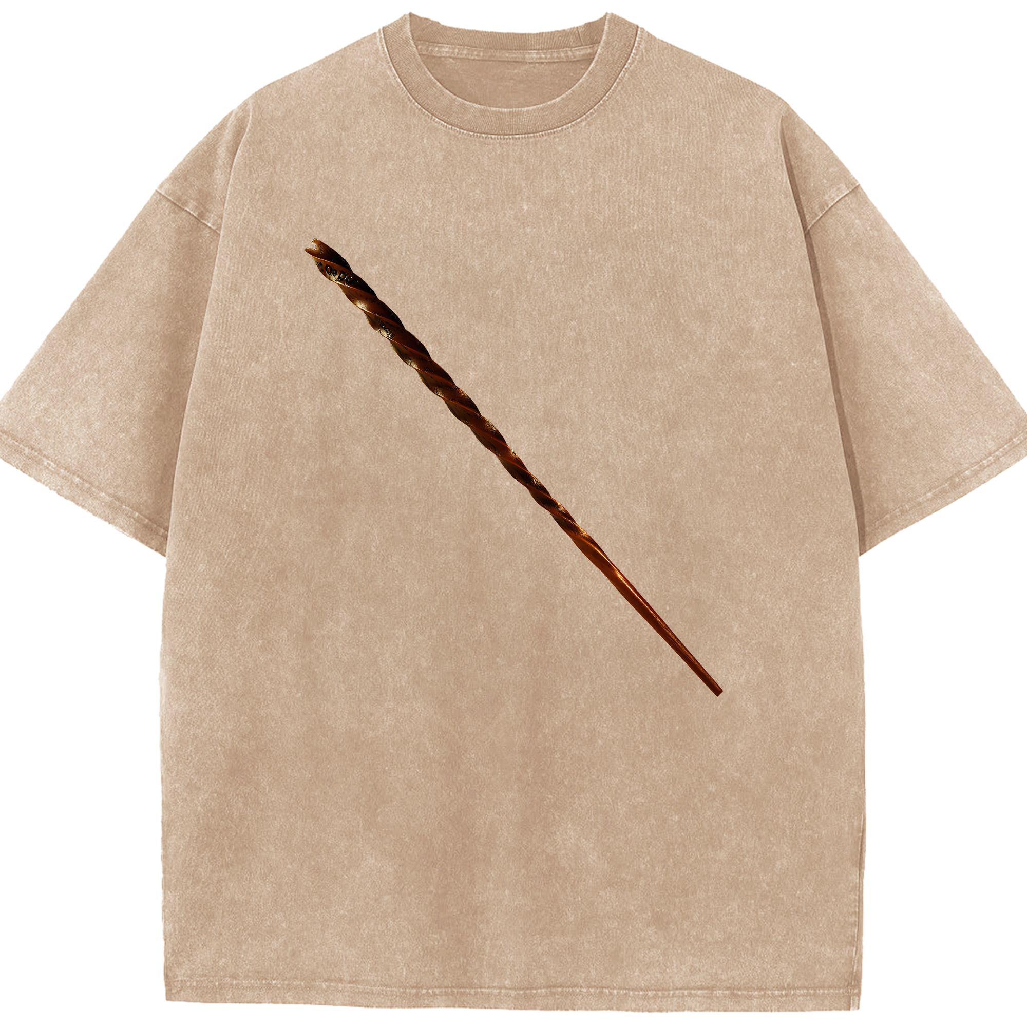 （画像用） Harry Potter ハリー・ポッターシリーズ 綿100% ヴィンテージ風 半袖Tシャツ（フロントプリント）