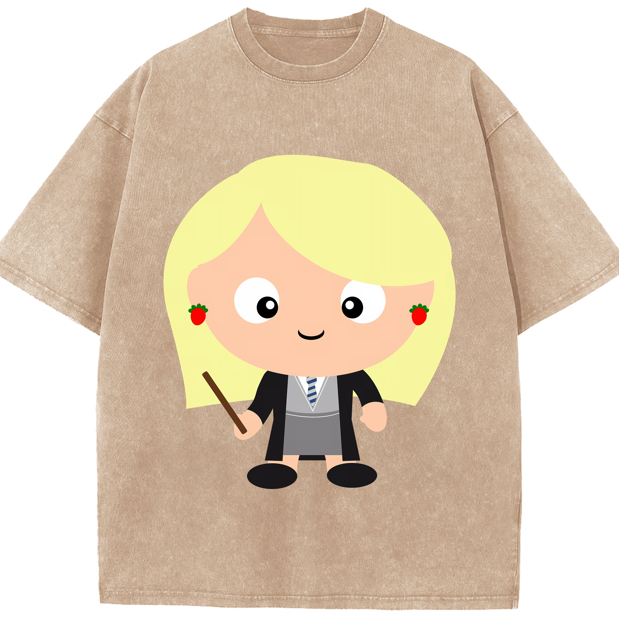 （画像用） Harry Potter ハリー・ポッターシリーズ 綿100% ヴィンテージ風 半袖Tシャツ（フロントプリント）