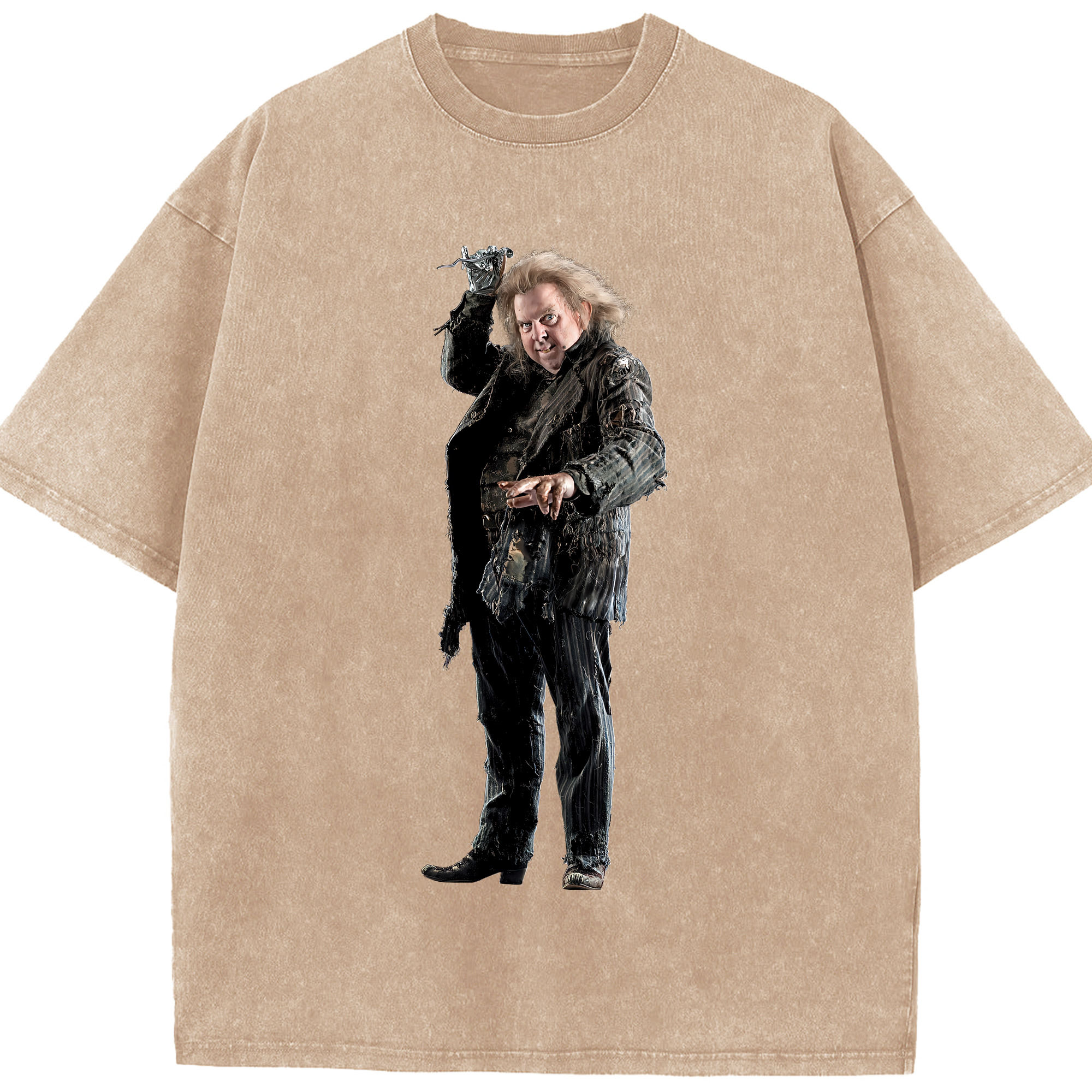（画像用） Harry Potter ハリー・ポッターシリーズ 綿100% ヴィンテージ風 半袖Tシャツ（フロントプリント）