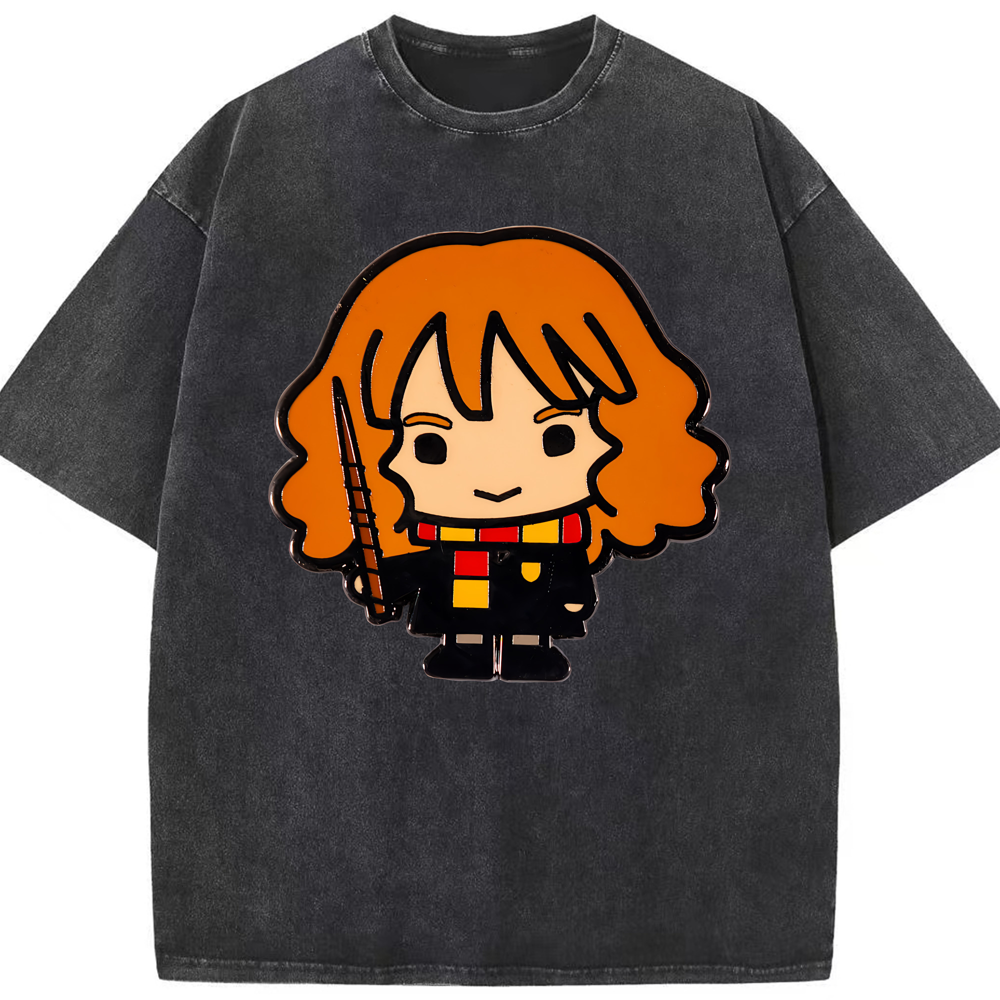 （画像用） Harry Potter ハリー・ポッターシリーズ 綿100% ヴィンテージ風 半袖Tシャツ（フロントプリント）