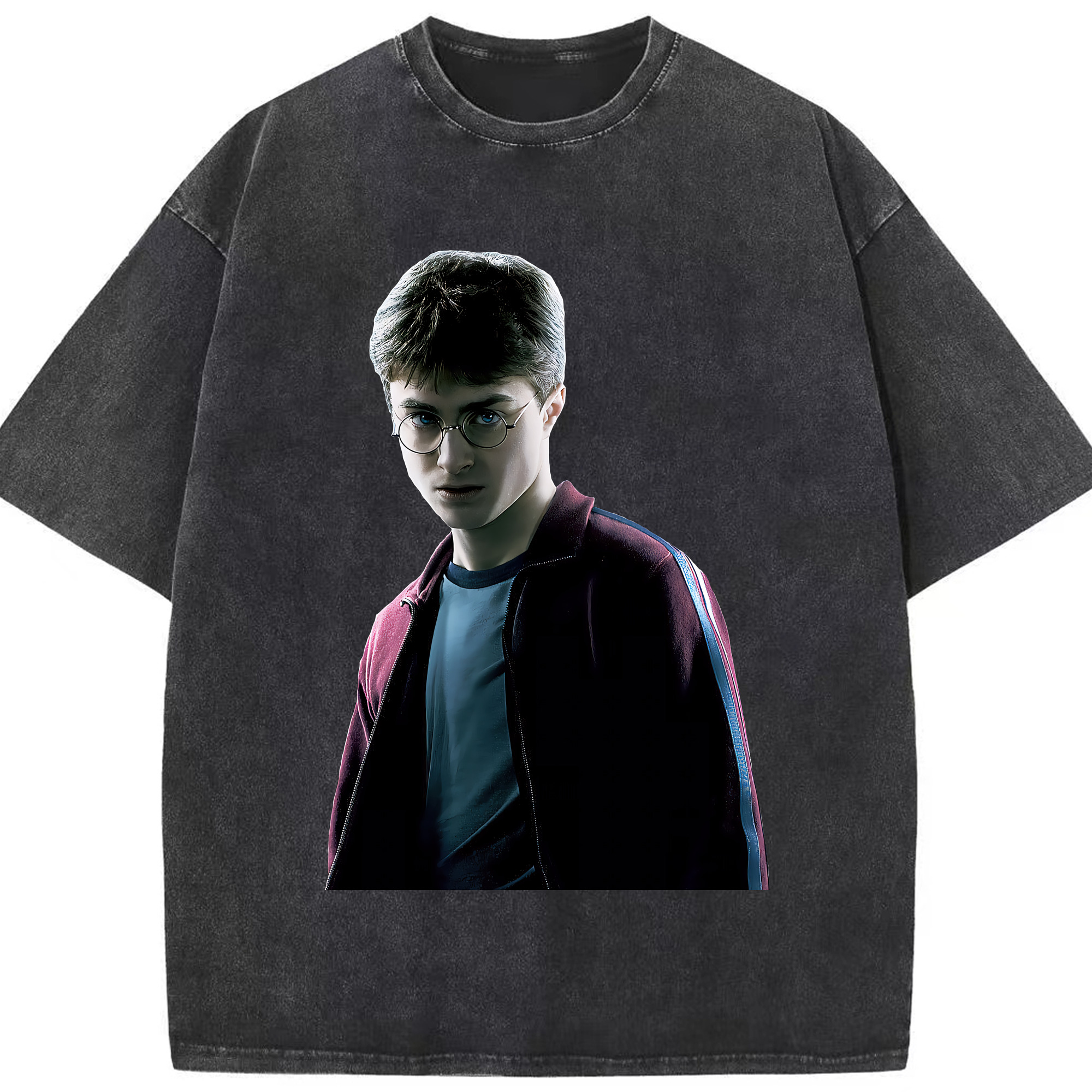 （画像用） Harry Potter ハリー・ポッターシリーズ 綿100% ヴィンテージ風 半袖Tシャツ（フロントプリント）