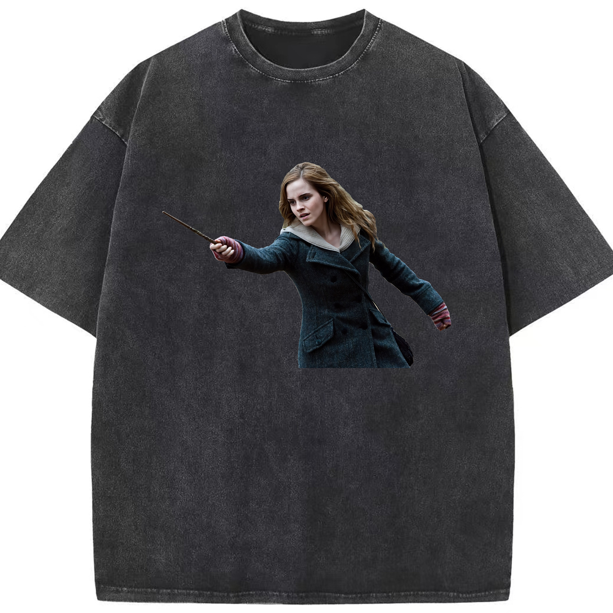 （画像用） Harry Potter ハリー・ポッターシリーズ 綿100% ヴィンテージ風 半袖Tシャツ（フロントプリント）
