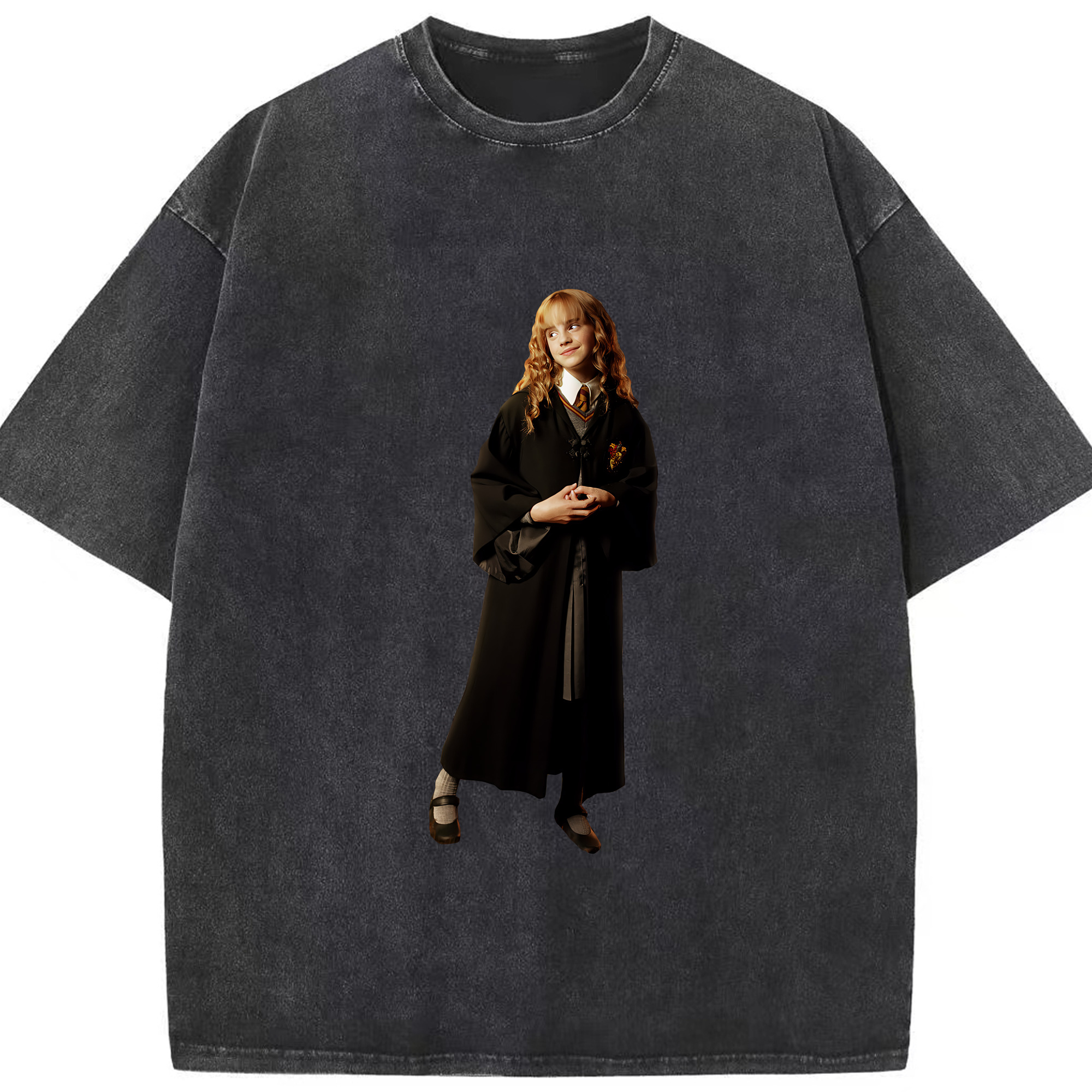 （画像用） Harry Potter ハリー・ポッターシリーズ 綿100% ヴィンテージ風 半袖Tシャツ（フロントプリント）