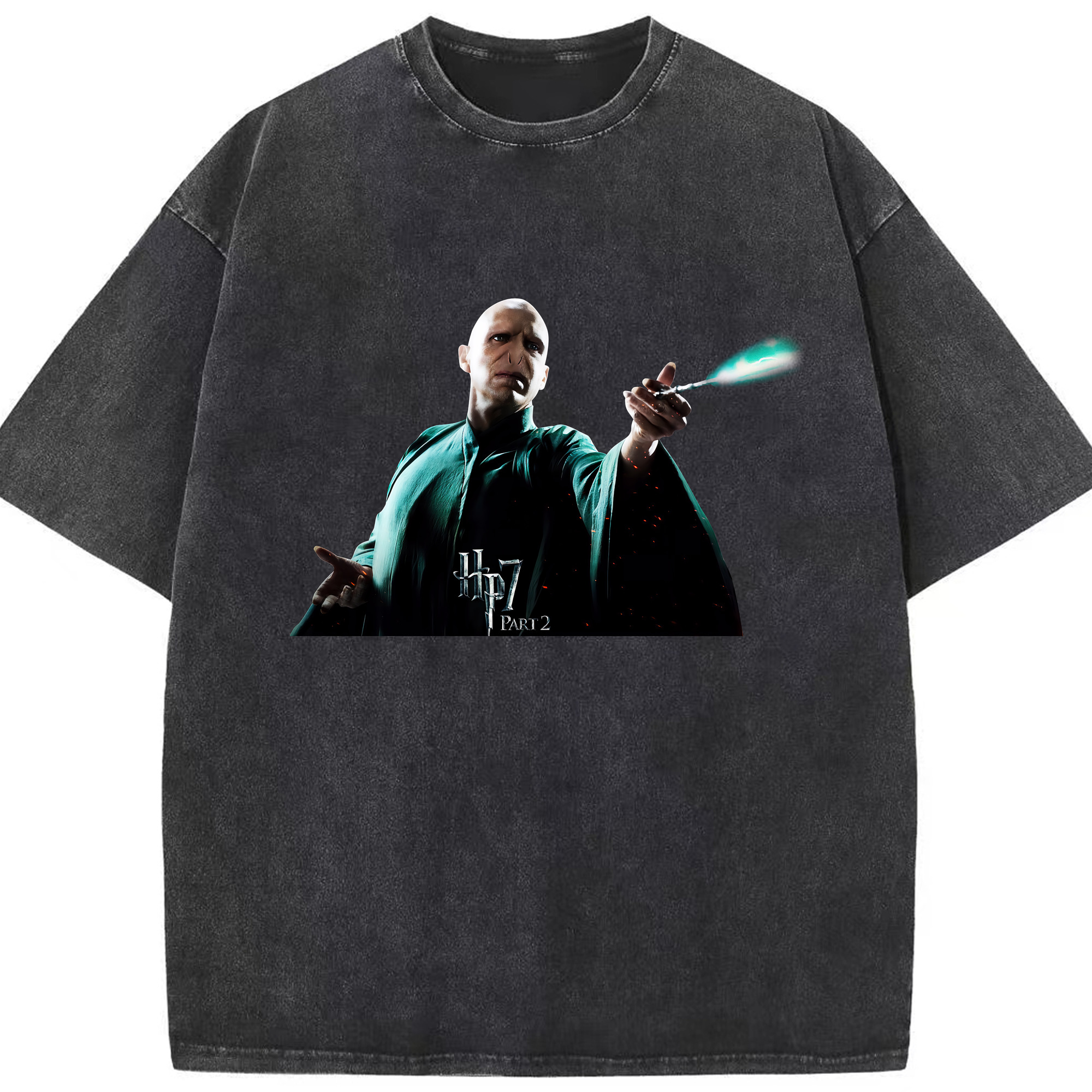 （画像用） Harry Potter ハリー・ポッターシリーズ 綿100% ヴィンテージ風 半袖Tシャツ（フロントプリント）