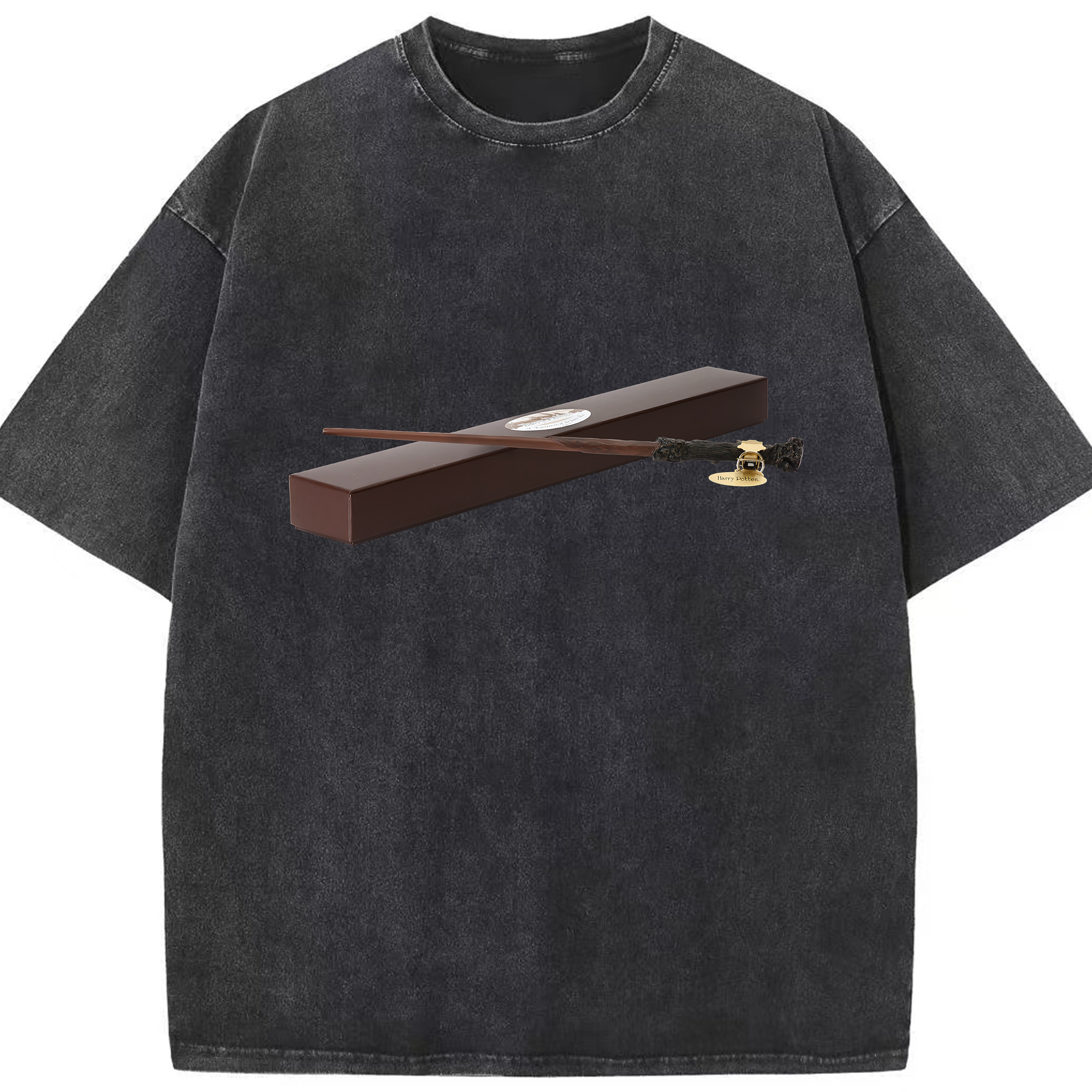 （画像用） Harry Potter ハリー・ポッターシリーズ 綿100% ヴィンテージ風 半袖Tシャツ（フロントプリント）