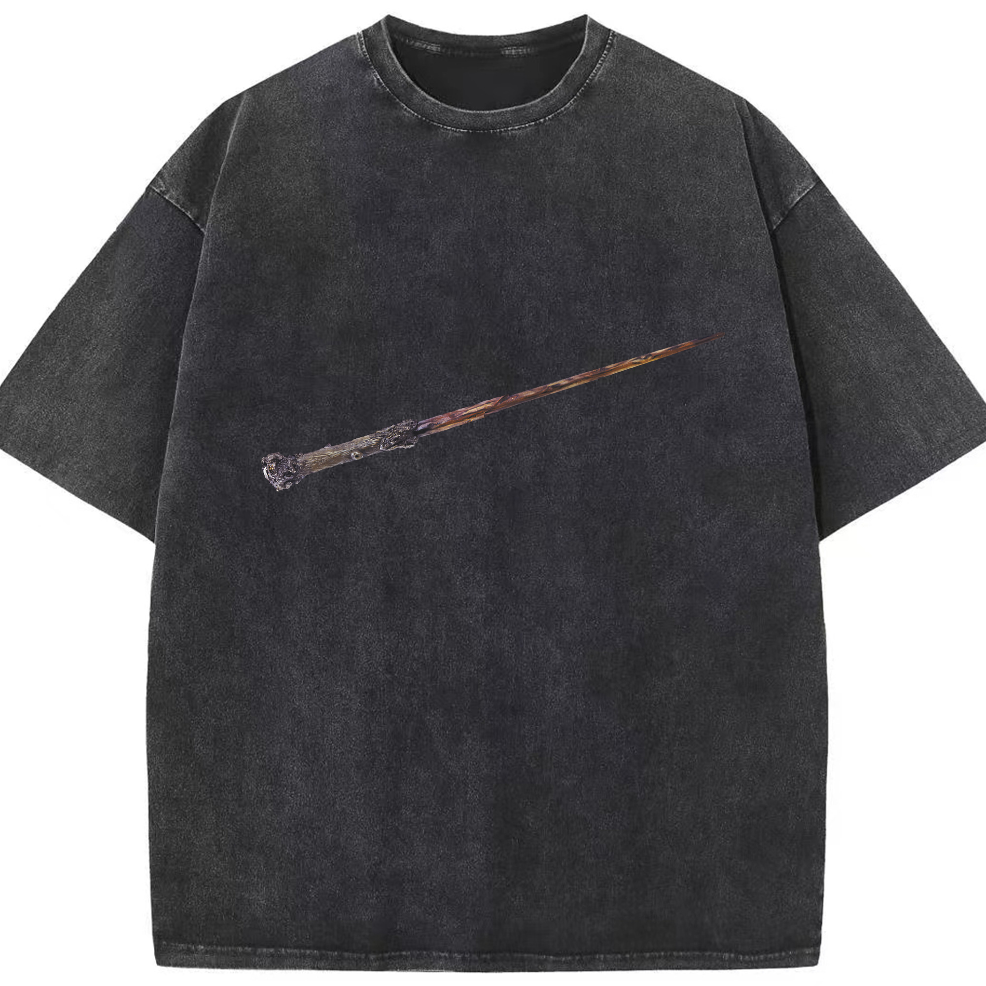 （画像用） Harry Potter ハリー・ポッターシリーズ 綿100% ヴィンテージ風 半袖Tシャツ（フロントプリント）