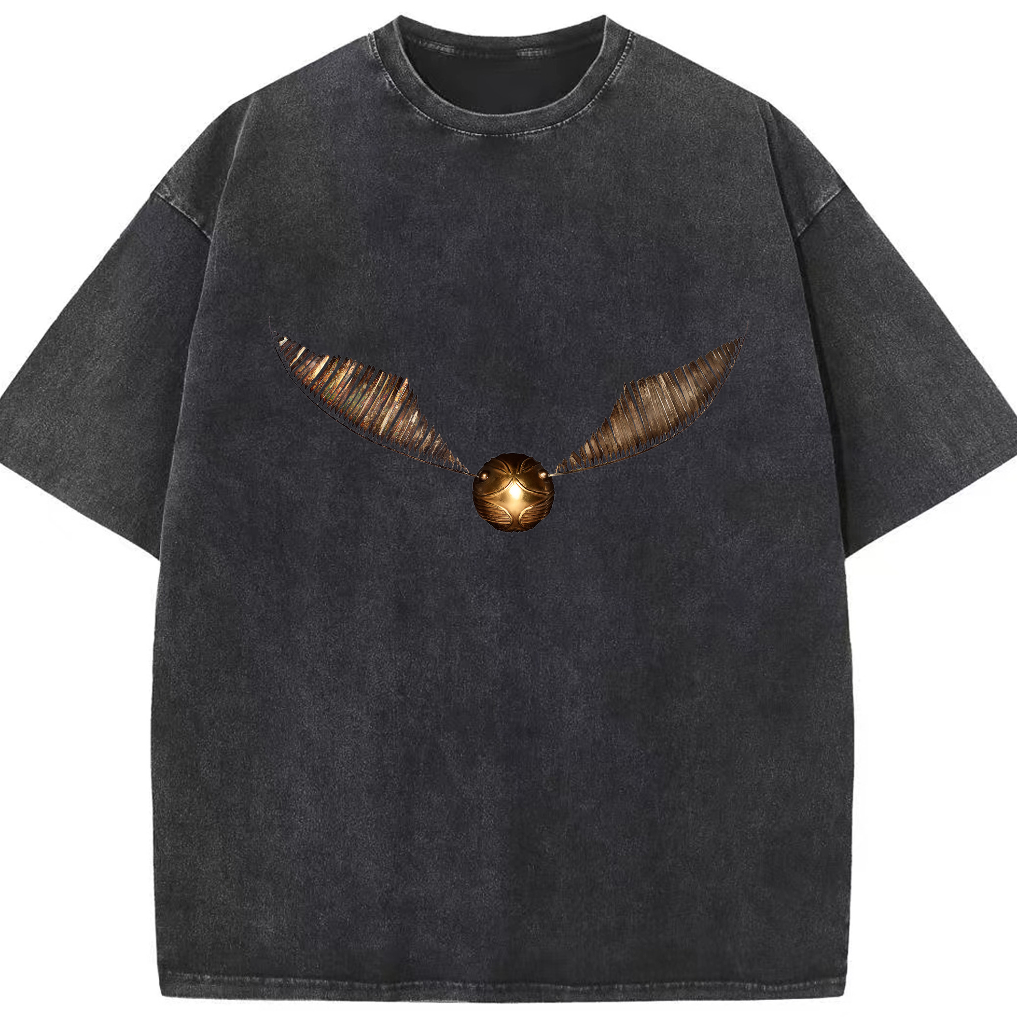 （画像用） Harry Potter ハリー・ポッターシリーズ 綿100% ヴィンテージ風 半袖Tシャツ（フロントプリント）