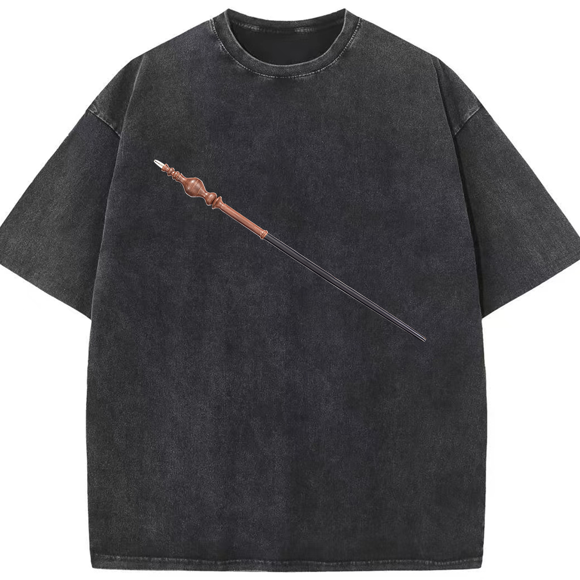 （画像用） Harry Potter ハリー・ポッターシリーズ 綿100% ヴィンテージ風 半袖Tシャツ（フロントプリント）