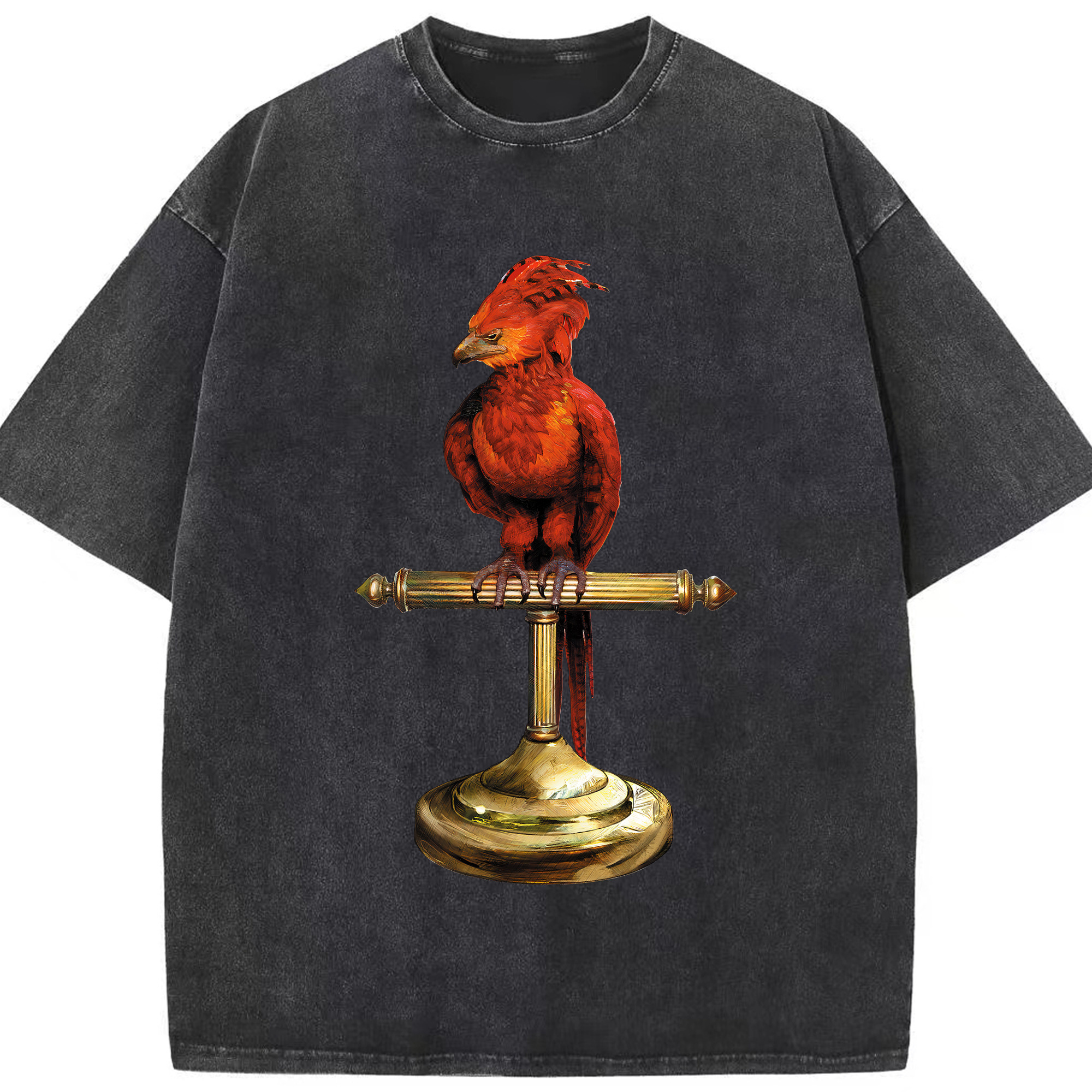 （画像用） Harry Potter ハリー・ポッターシリーズ 綿100% ヴィンテージ風 半袖Tシャツ（フロントプリント）