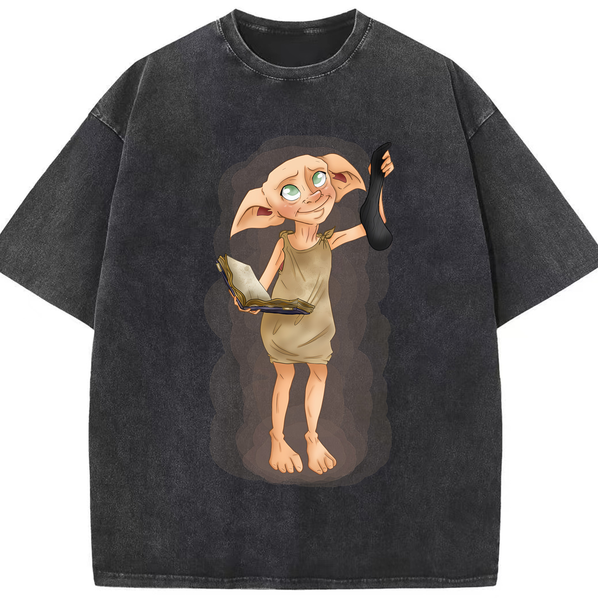 （画像用） Harry Potter ハリー・ポッターシリーズ 綿100% ヴィンテージ風 半袖Tシャツ（フロントプリント）
