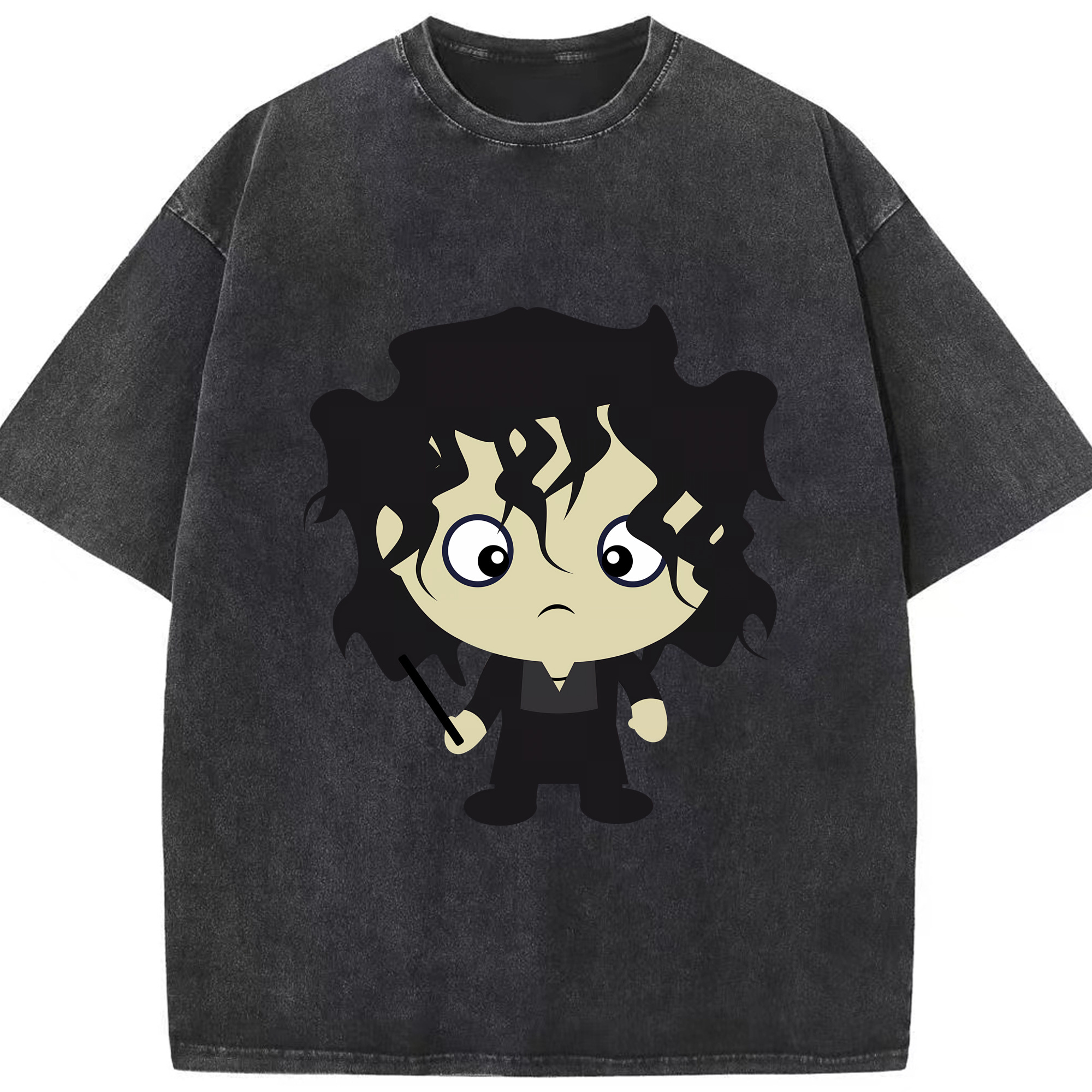 （画像用） Harry Potter ハリー・ポッターシリーズ 綿100% ヴィンテージ風 半袖Tシャツ（フロントプリント）