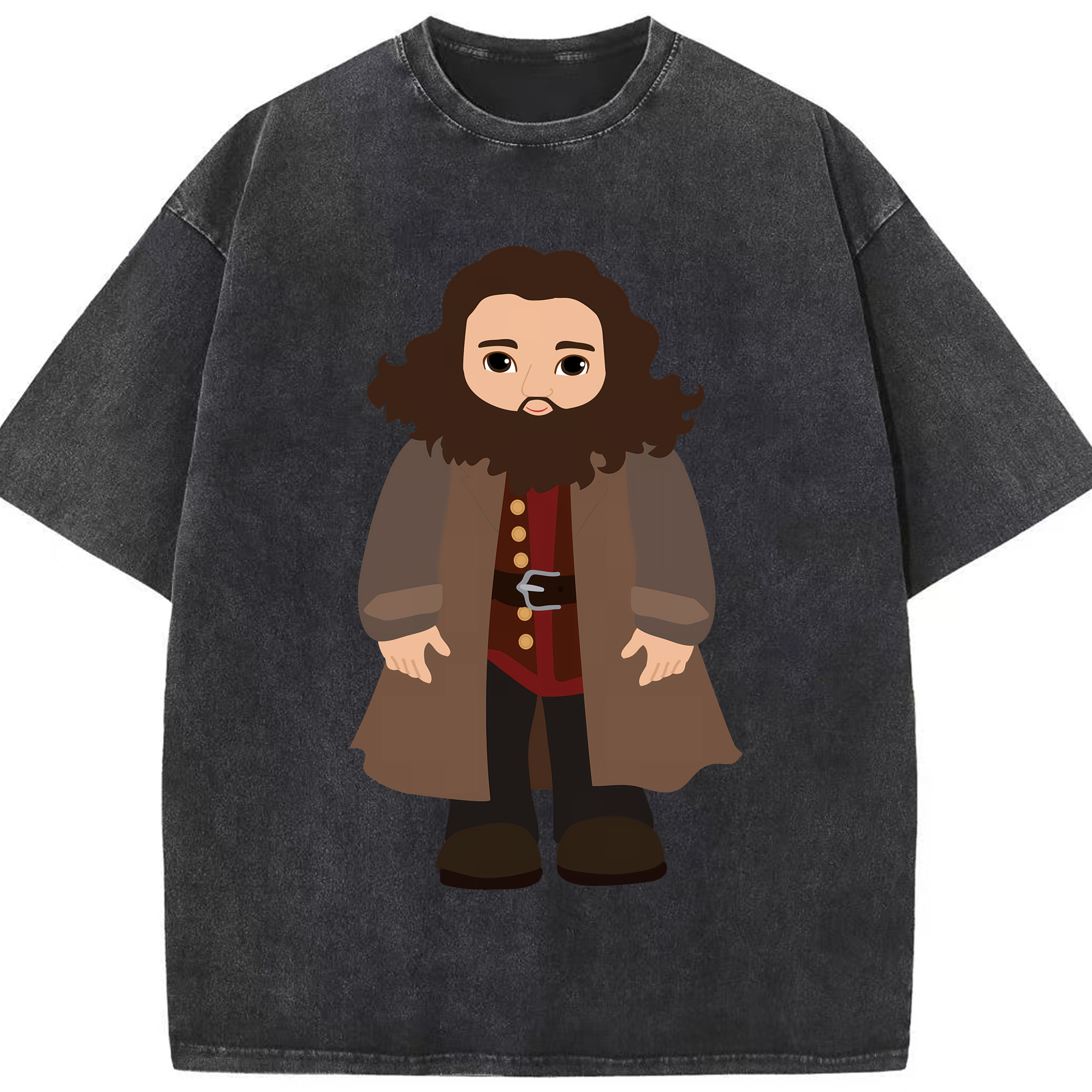 （画像用） Harry Potter ハリー・ポッターシリーズ 綿100% ヴィンテージ風 半袖Tシャツ（フロントプリント）
