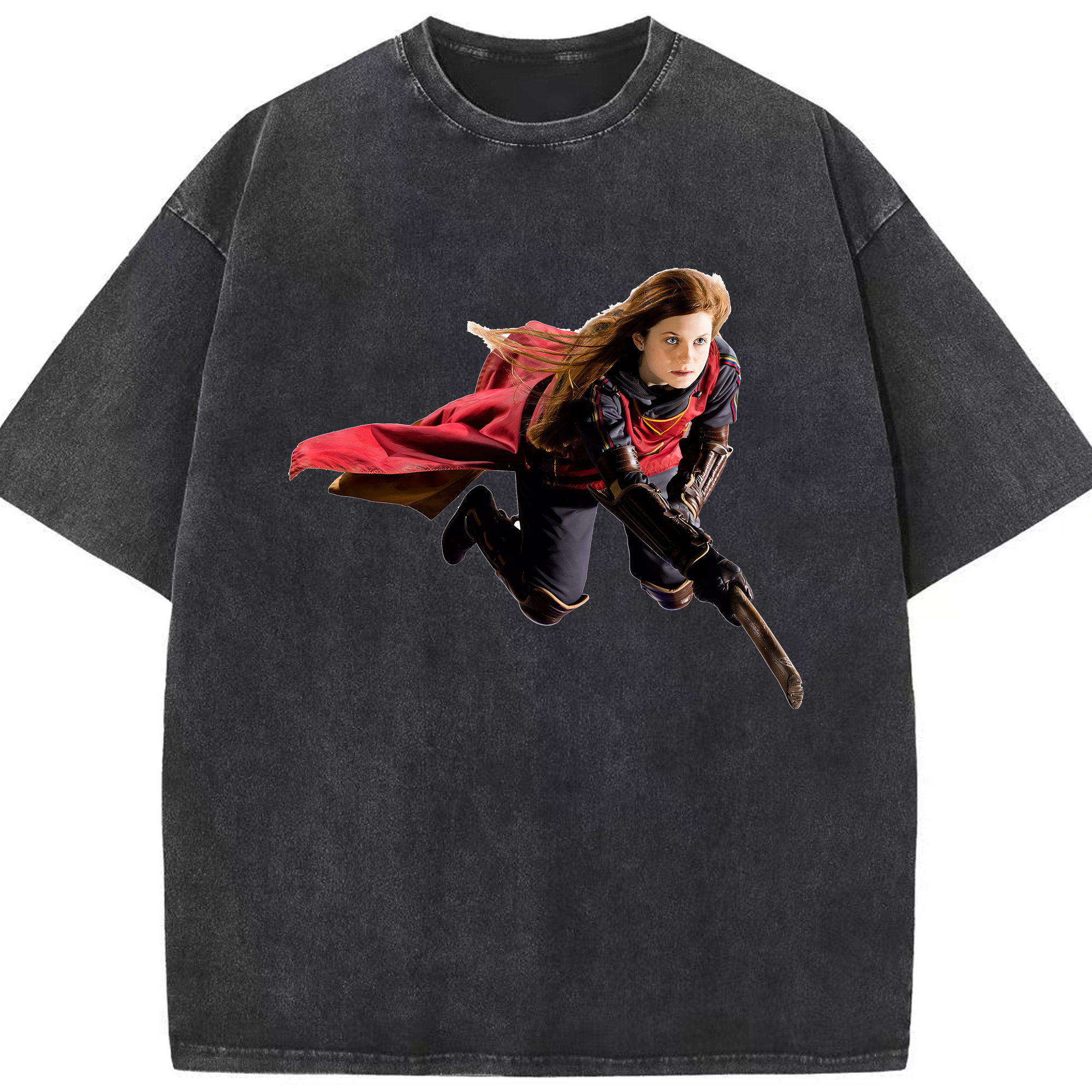 （画像用） Harry Potter ハリー・ポッターシリーズ 綿100% ヴィンテージ風 半袖Tシャツ（フロントプリント）