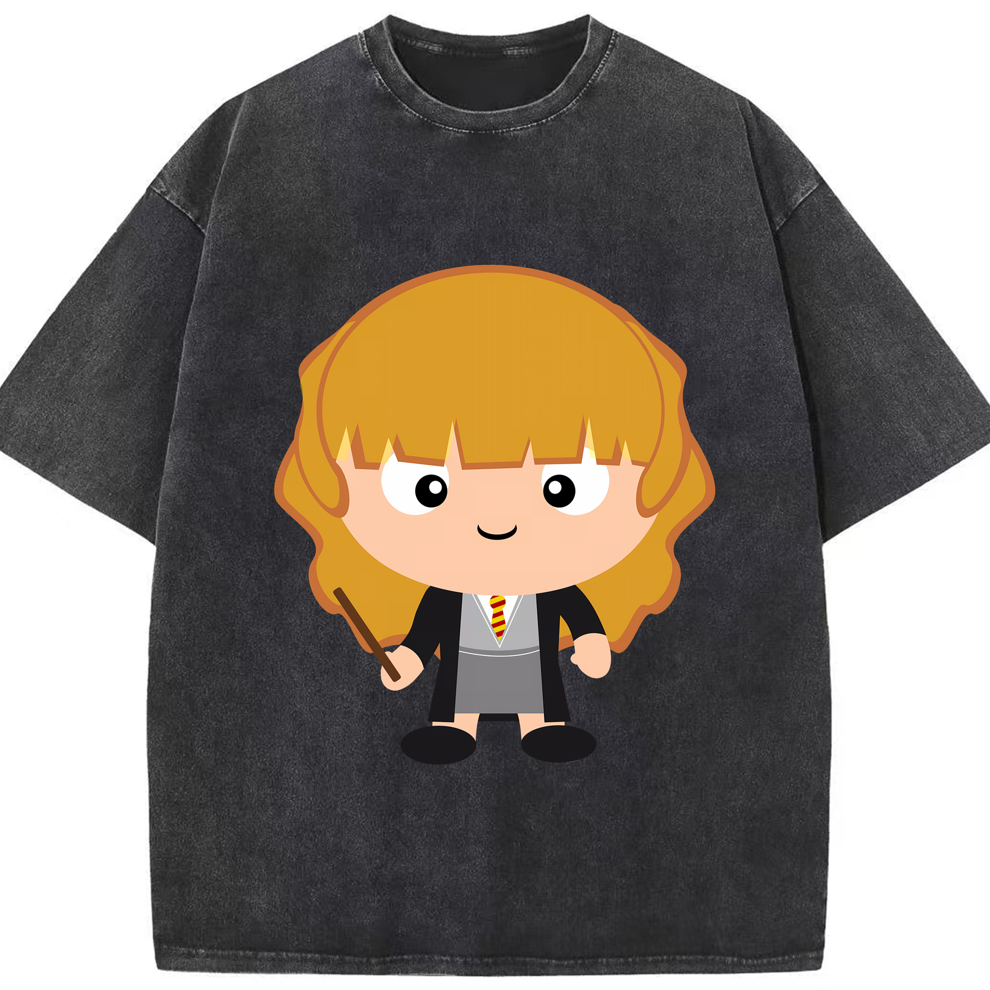 （画像用） Harry Potter ハリー・ポッターシリーズ 綿100% ヴィンテージ風 半袖Tシャツ（フロントプリント）
