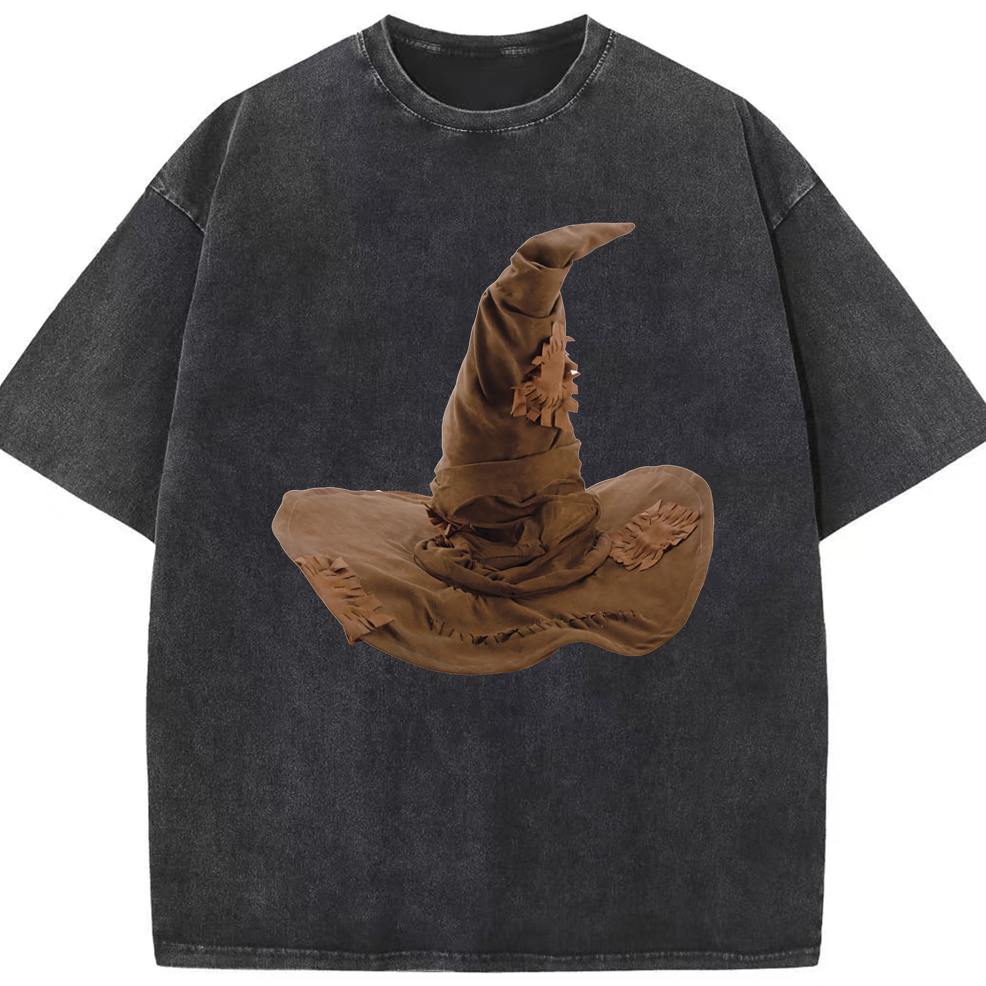 （画像用） Harry Potter ハリー・ポッターシリーズ 綿100% ヴィンテージ風 半袖Tシャツ（フロントプリント）