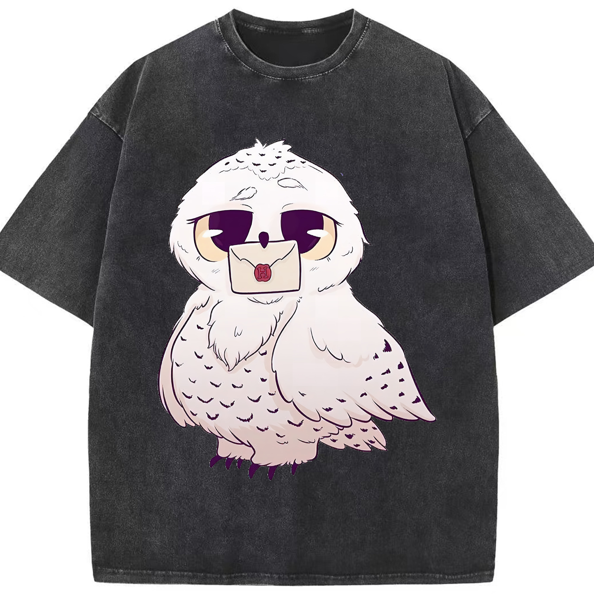 （画像用） Harry Potter ハリー・ポッターシリーズ 綿100% ヴィンテージ風 半袖Tシャツ（フロントプリント）