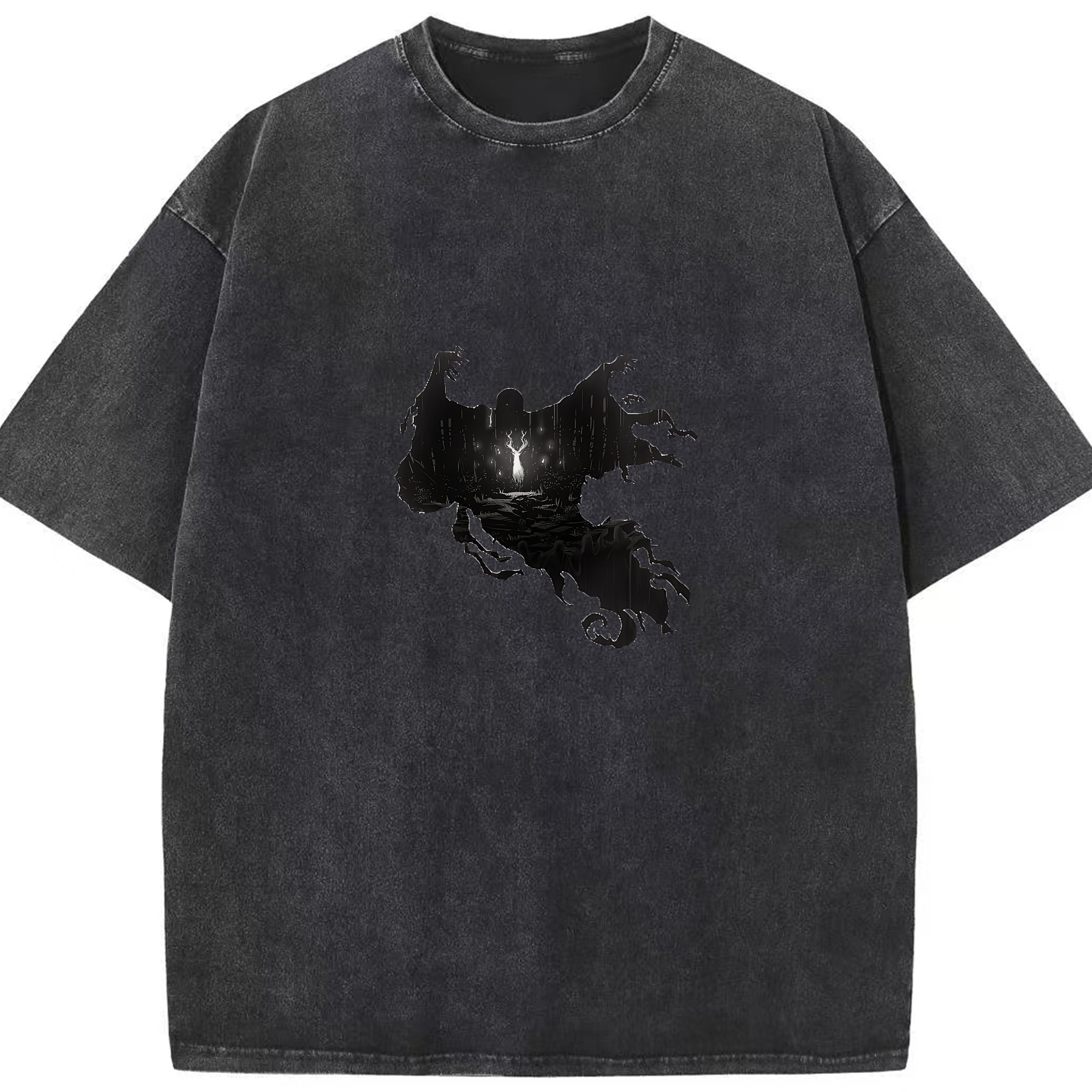 （画像用） Harry Potter ハリー・ポッターシリーズ 綿100% ヴィンテージ風 半袖Tシャツ（フロントプリント）