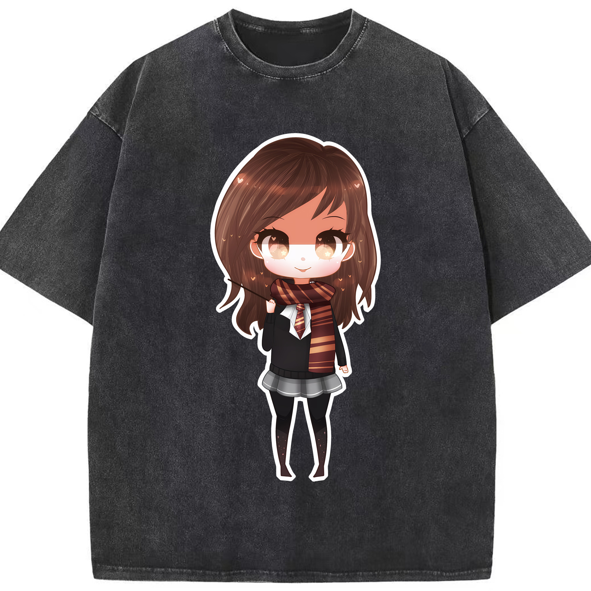 （画像用） Harry Potter ハリー・ポッターシリーズ 綿100% ヴィンテージ風 半袖Tシャツ（フロントプリント）