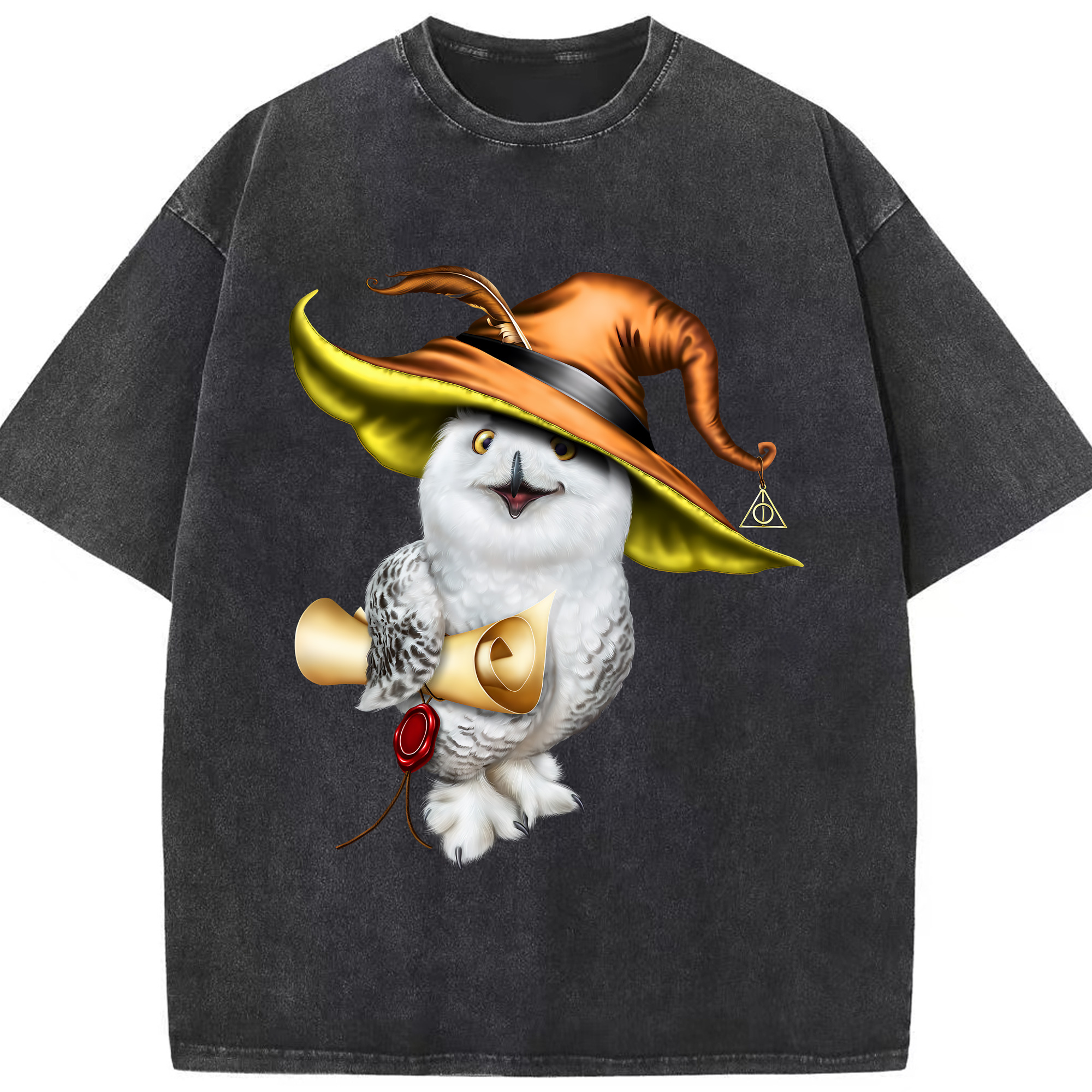 （画像用） Harry Potter ハリー・ポッターシリーズ 綿100% ヴィンテージ風 半袖Tシャツ（フロントプリント）