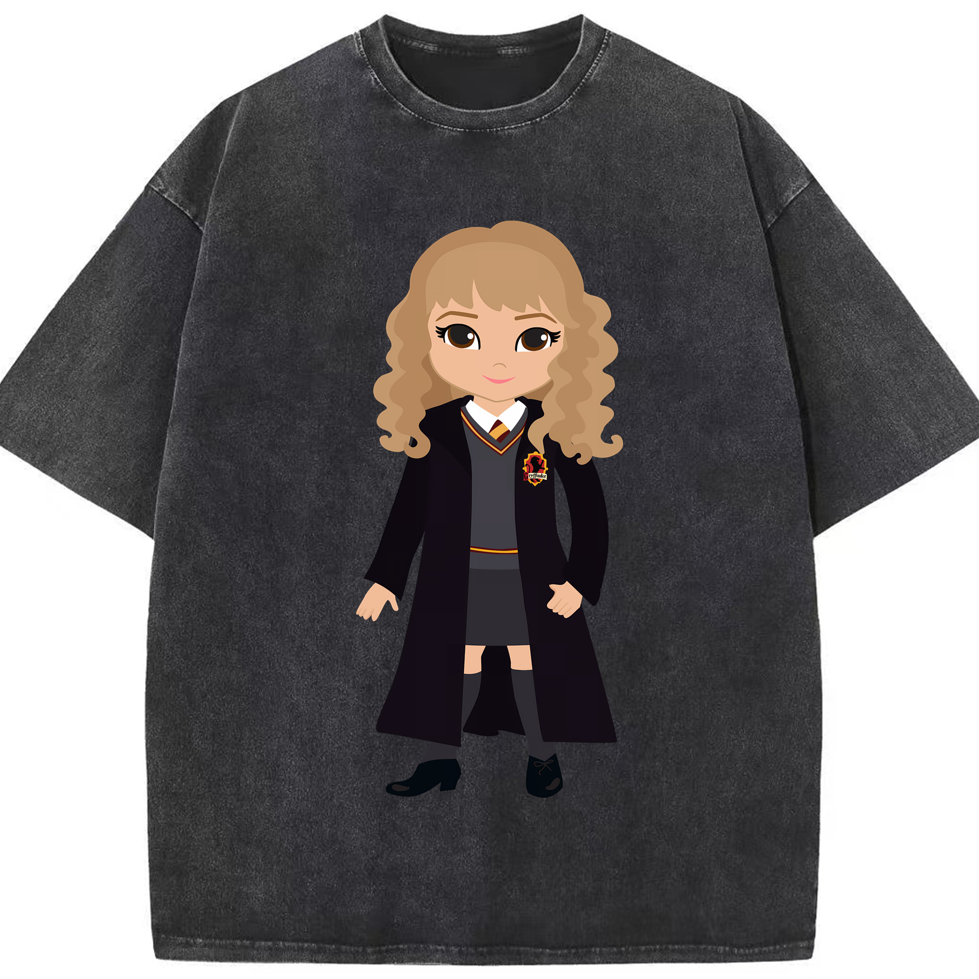 （画像用） Harry Potter ハリー・ポッターシリーズ 綿100% ヴィンテージ風 半袖Tシャツ（フロントプリント）